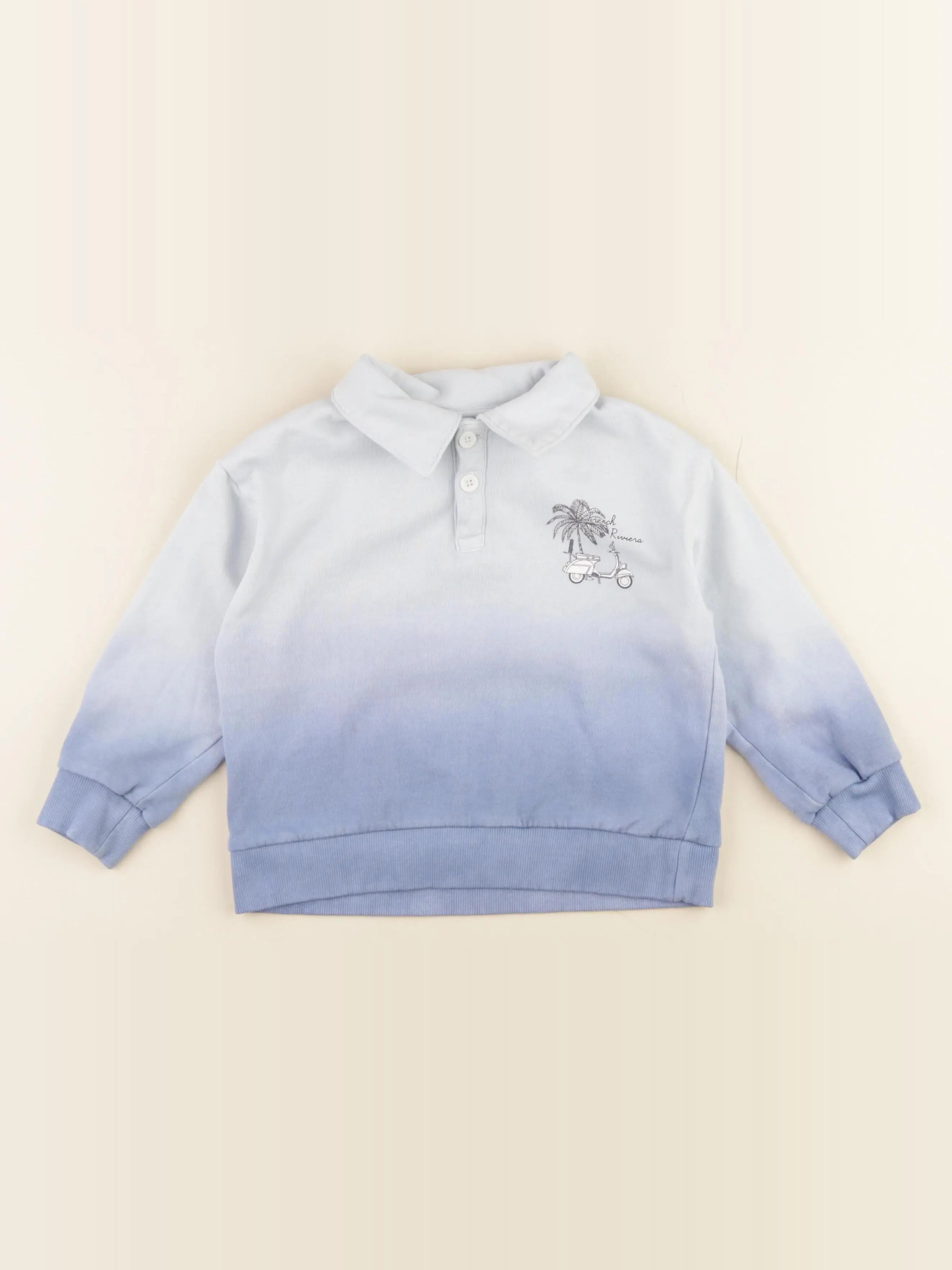 Vertbaudet - sweat bleu - 4 ans