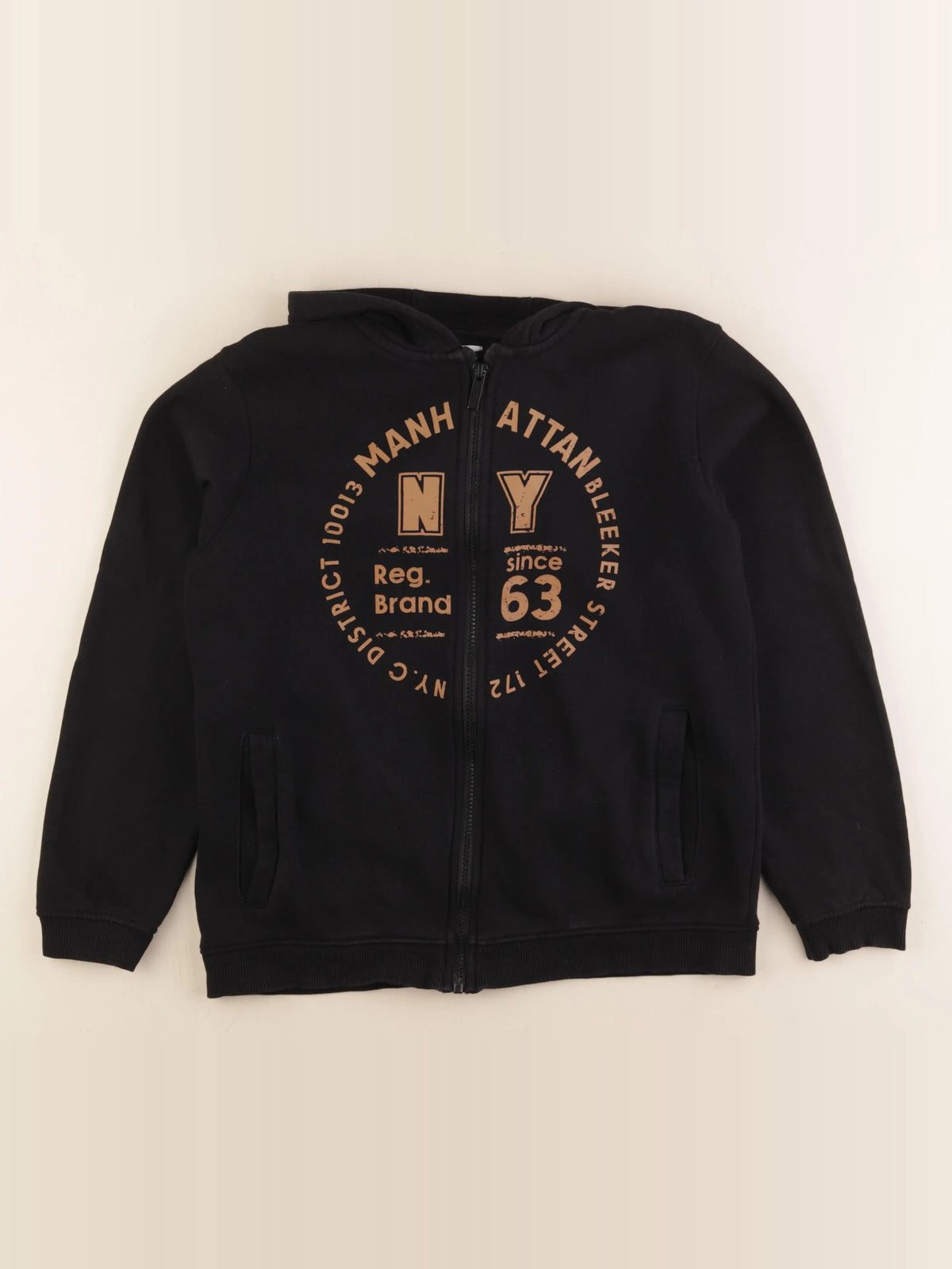 Vertbaudet - sweat noir - 14 ans