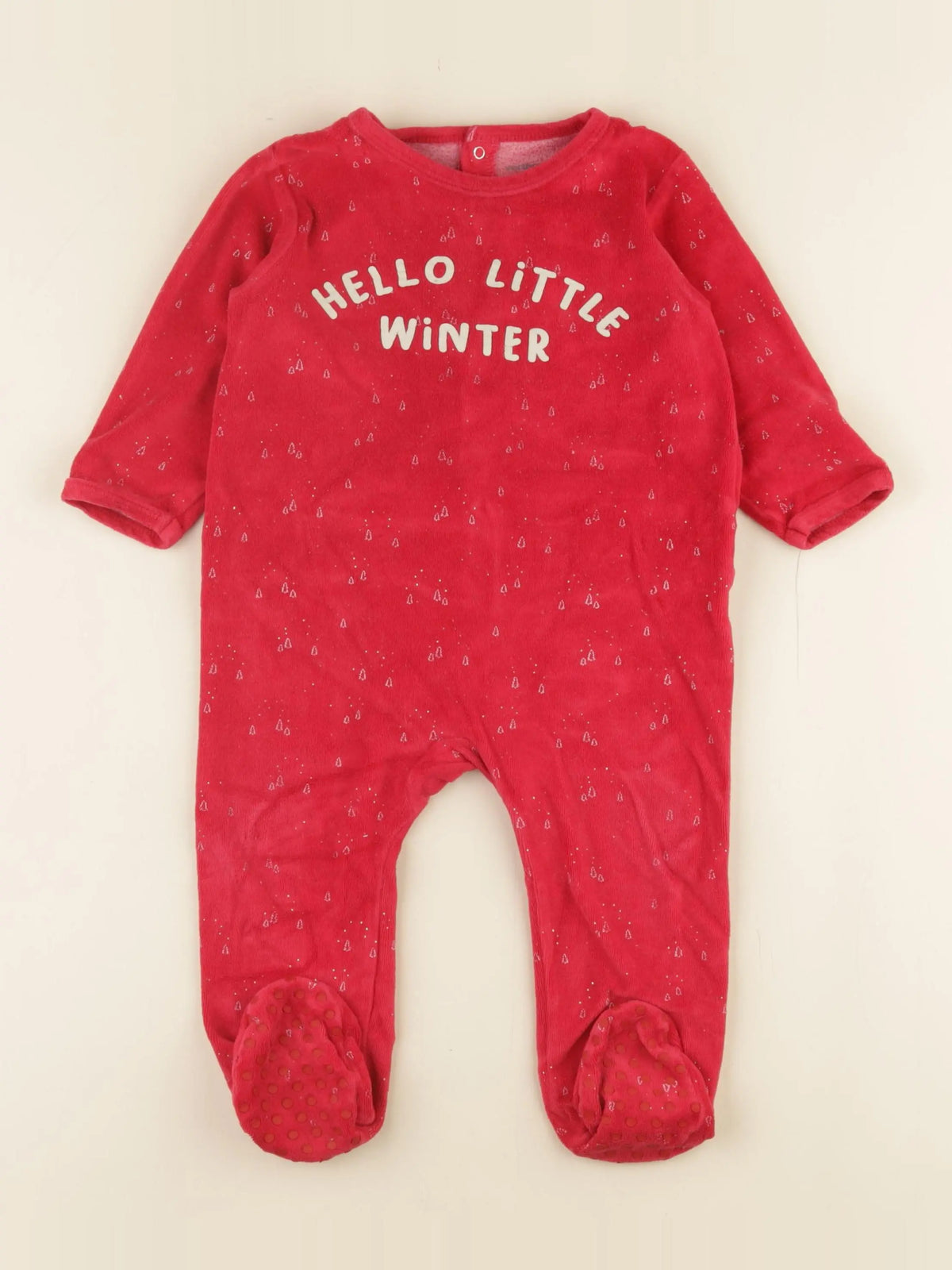 Vertbaudet - pyjama rouge - 18 mois