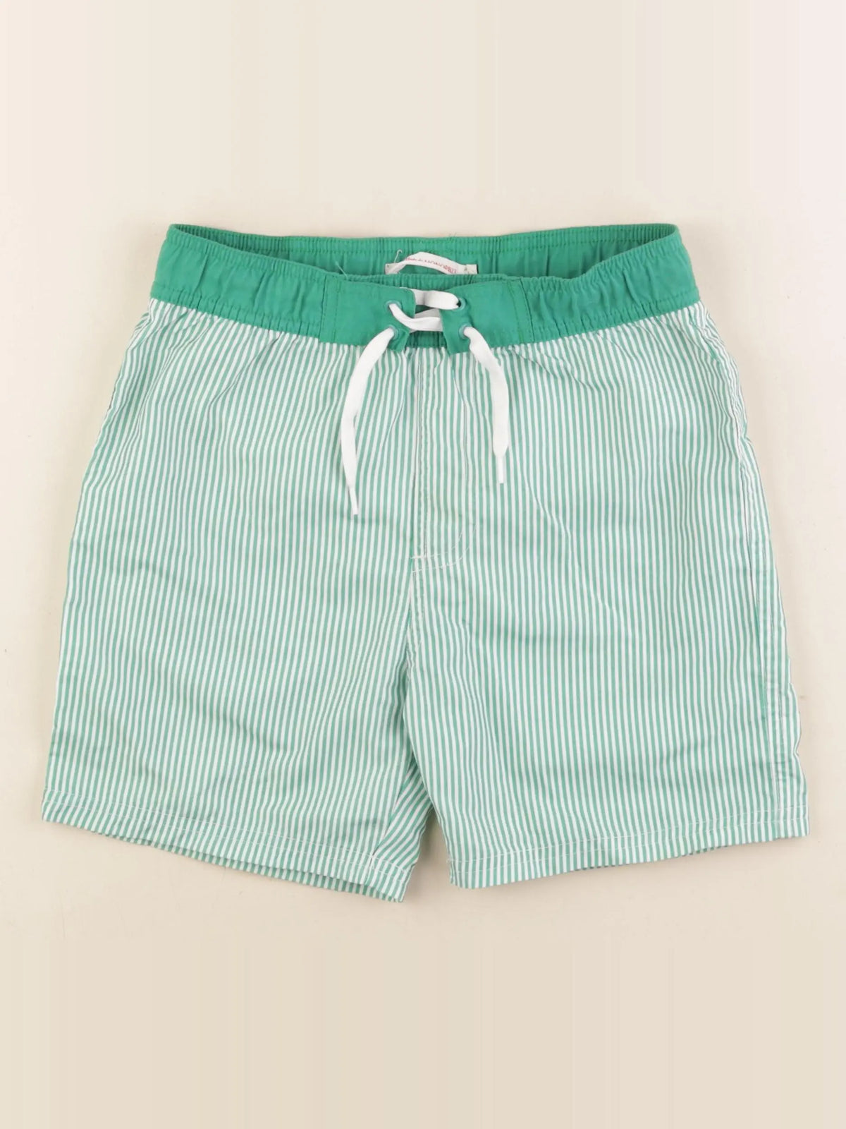 Monoprix - maillot de bain blanc, vert - 10 ans