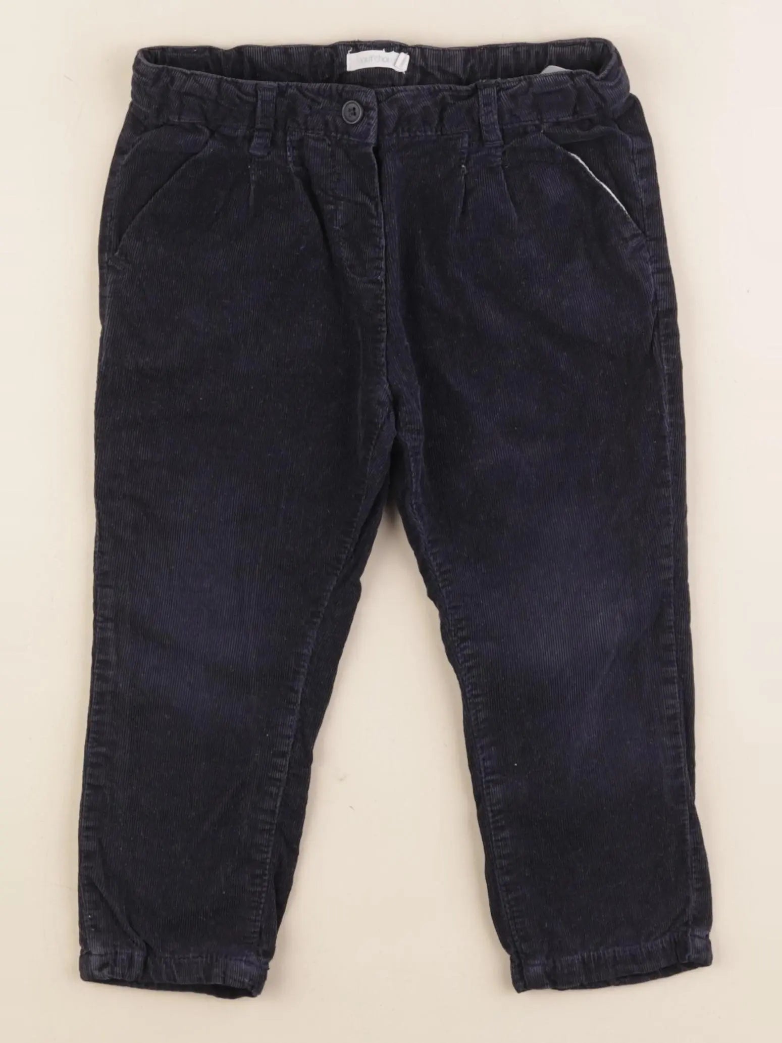 Boutchou - pantalon doublé bleu - 24 mois