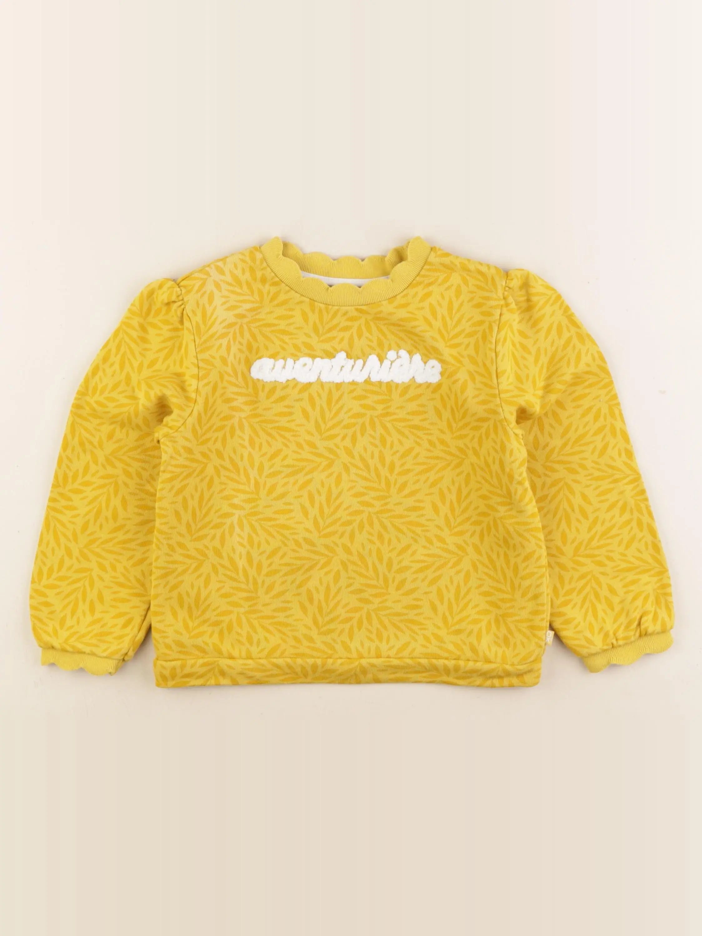 Okaidi - sweat jaune - 4 ans