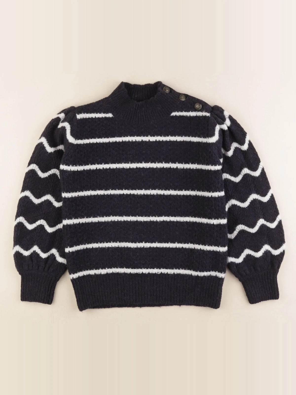 IKKS - pull bleu - 10 ans