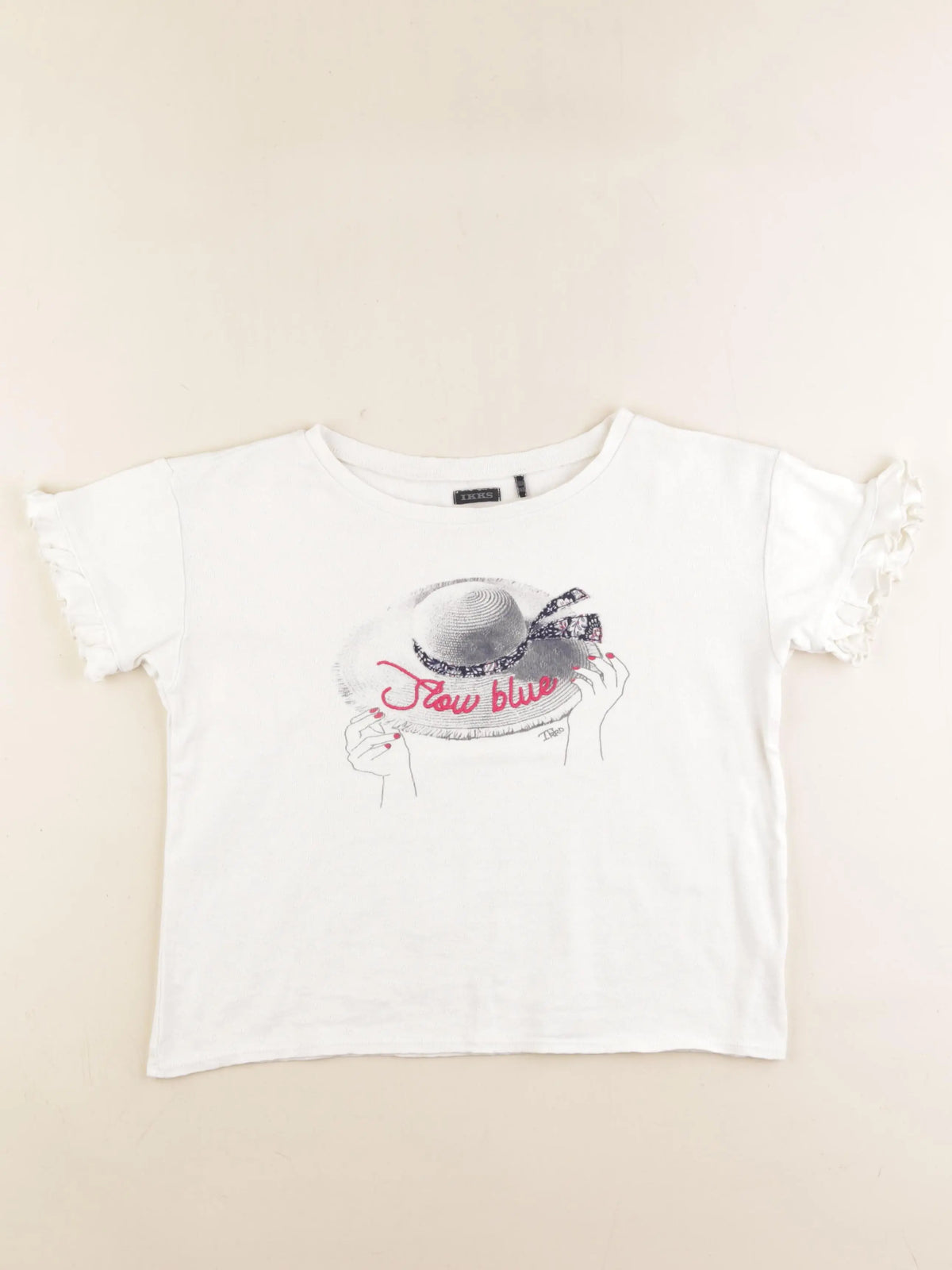 IKKS - tee-shirt blanc - 10 ans