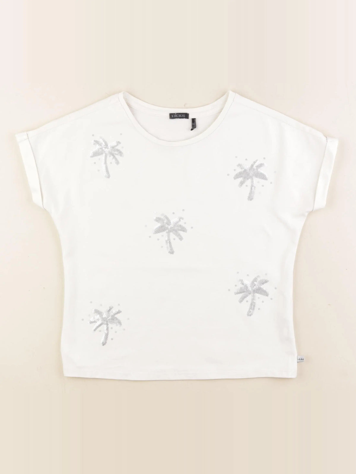 IKKS - tee-shirt blanc - 10 ans