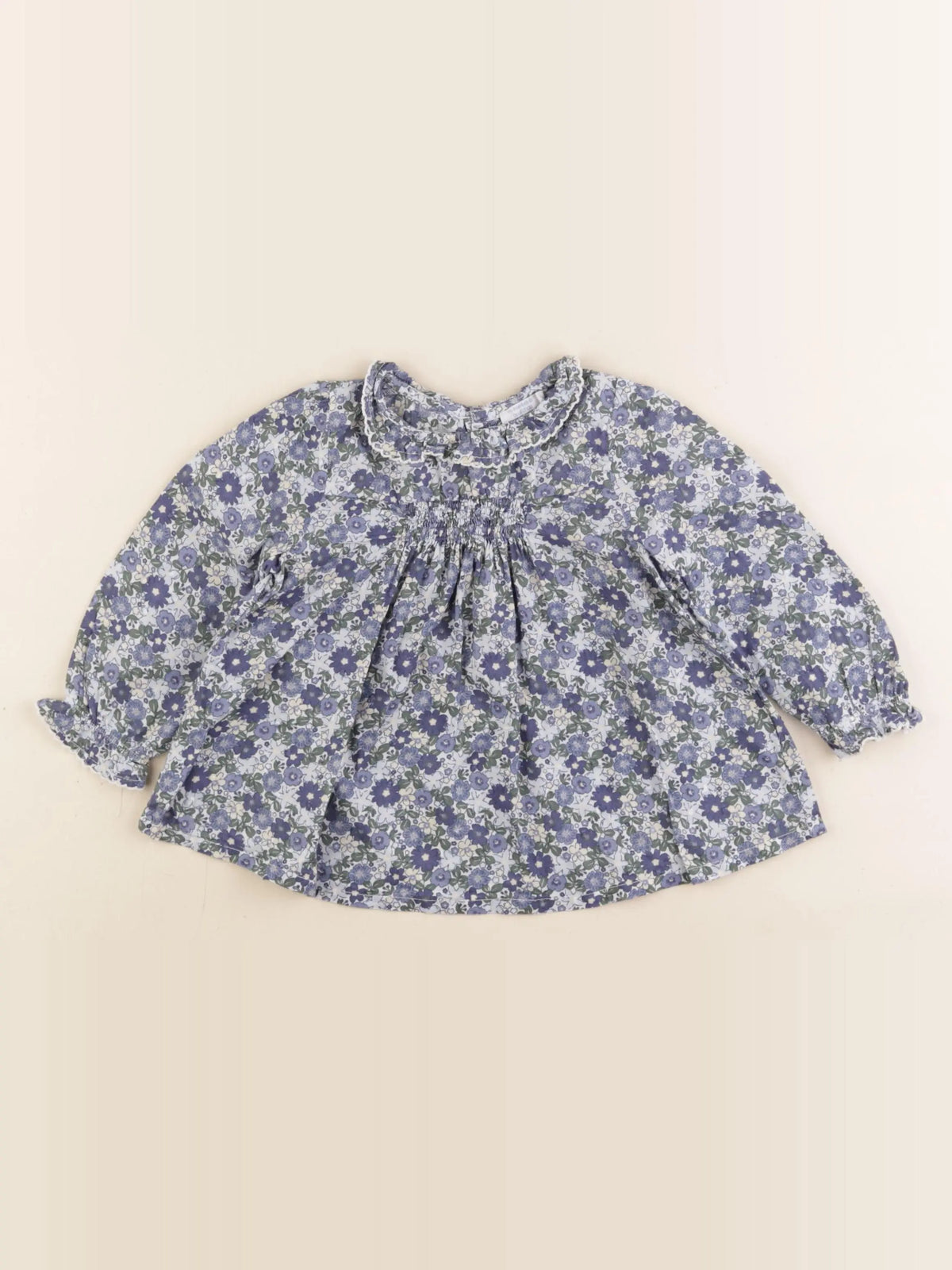 Boutchou - blouse bleu - 18 mois