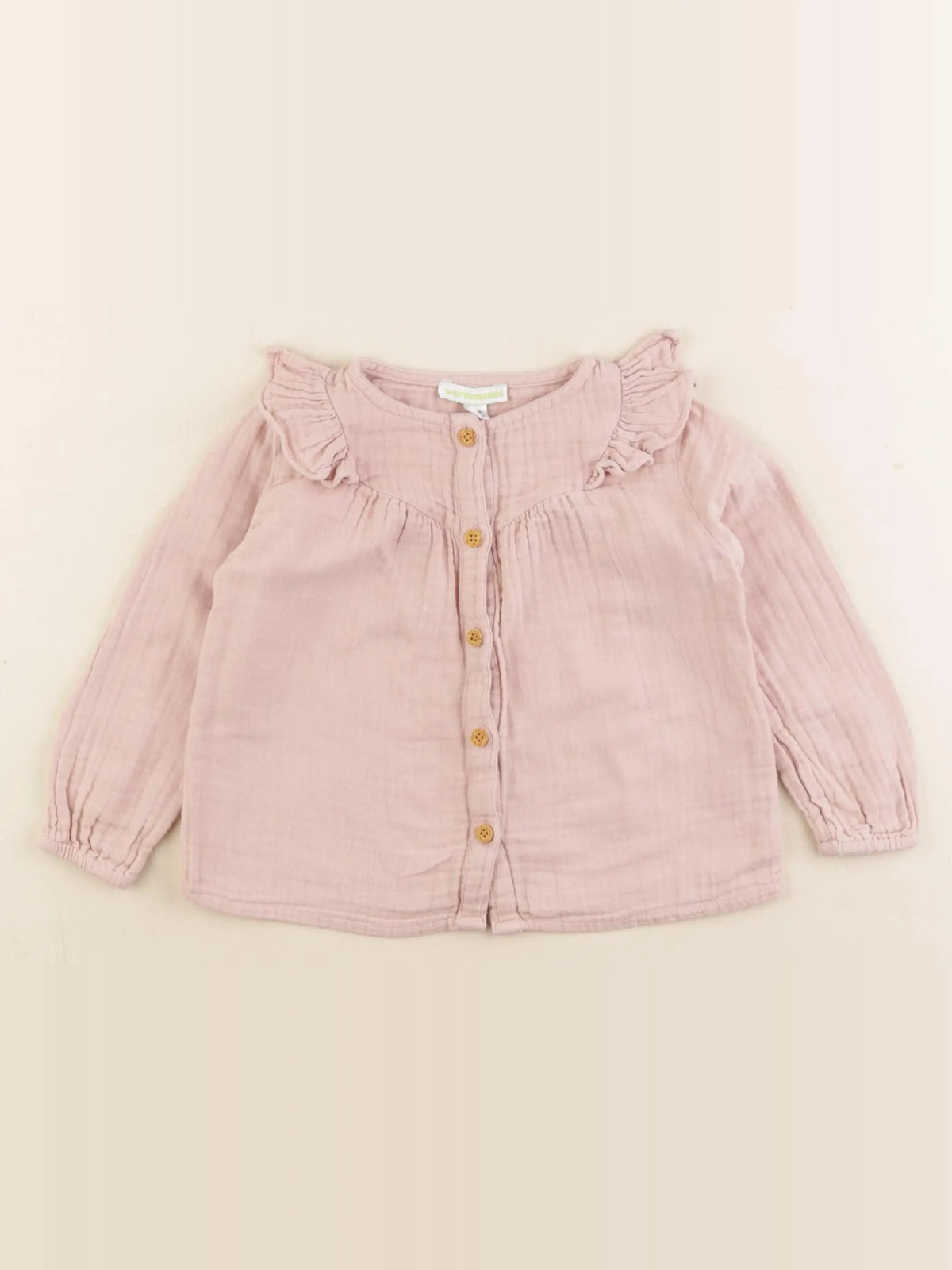 Vertbaudet - chemise rose - 2 ans