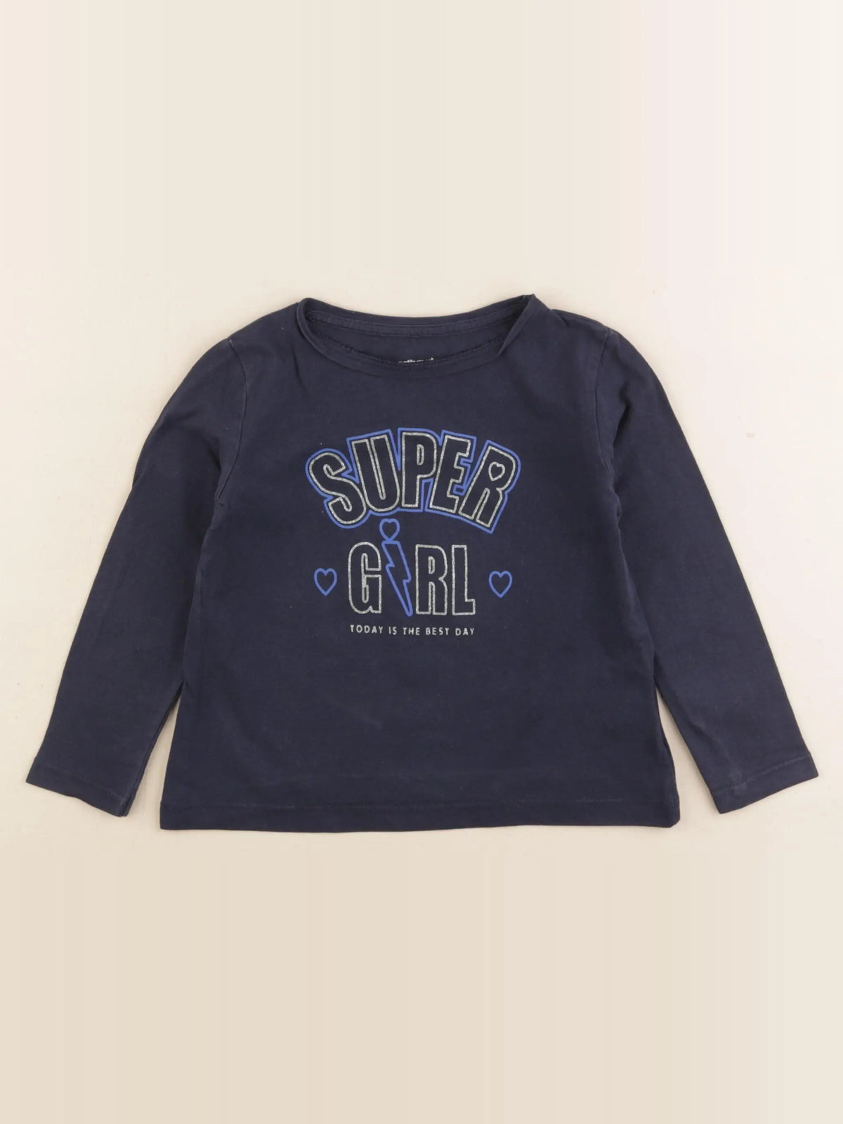 Vertbaudet - tee-shirt bleu - 3 ans