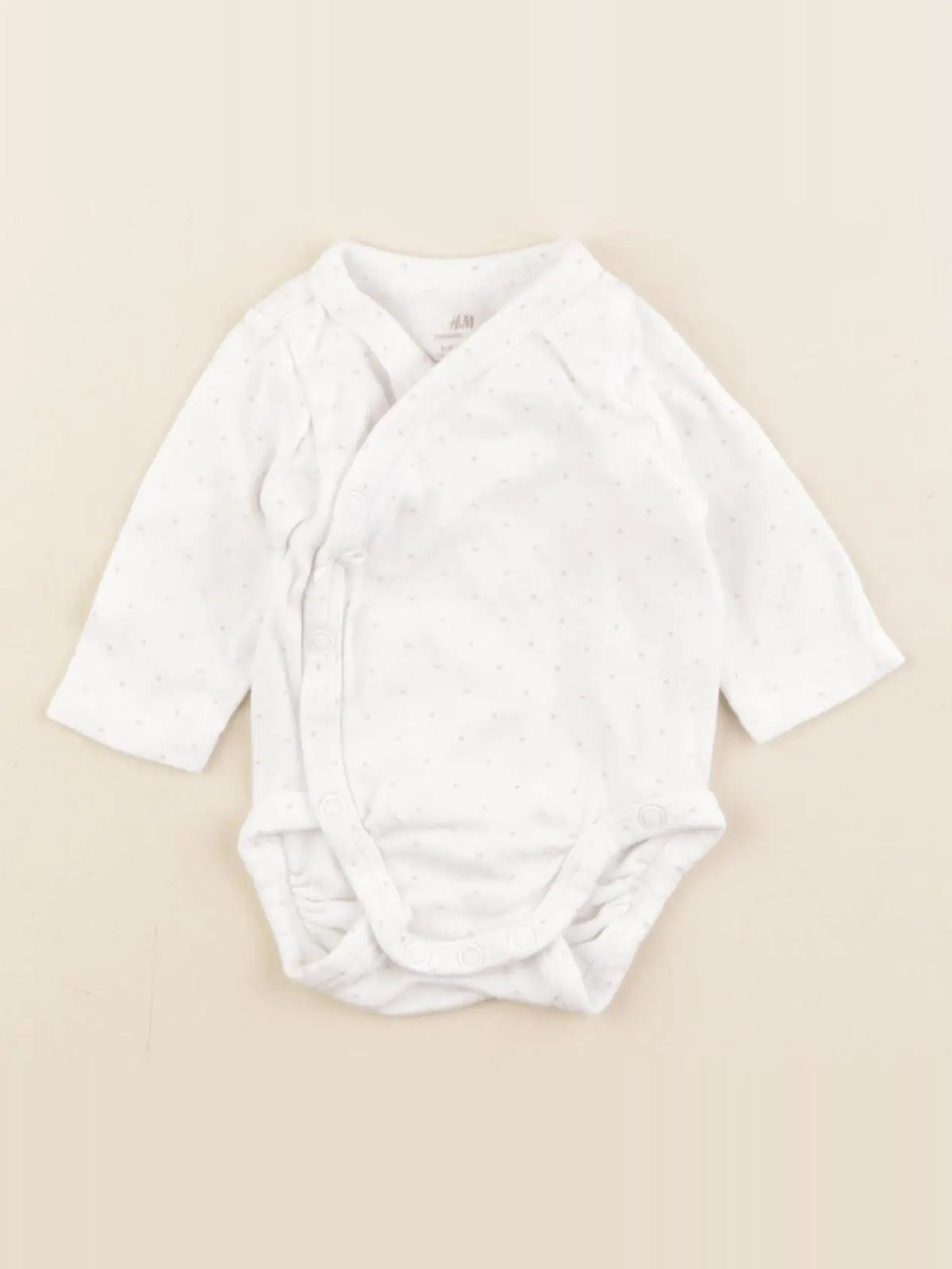 H&M - body blanc - 0/1 mois