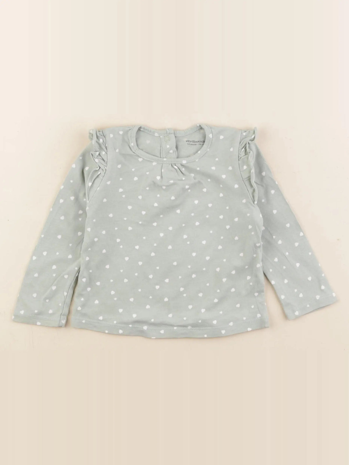 Vertbaudet - tee-shirt vert - 12 mois