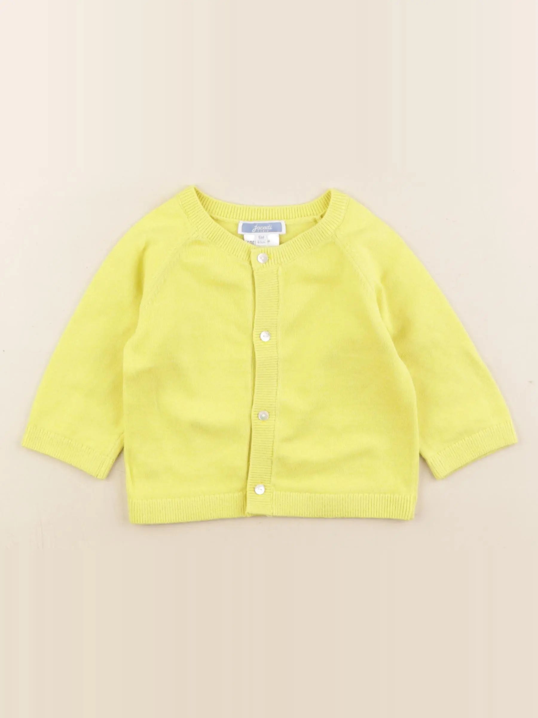 Jacadi - gilet jaune - 6 mois