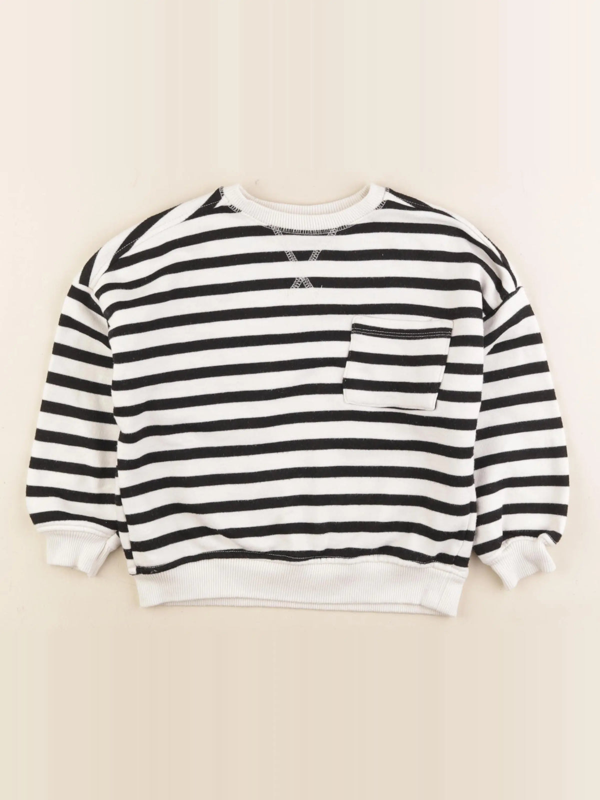 Zara - sweat blanc - 4/5 ans