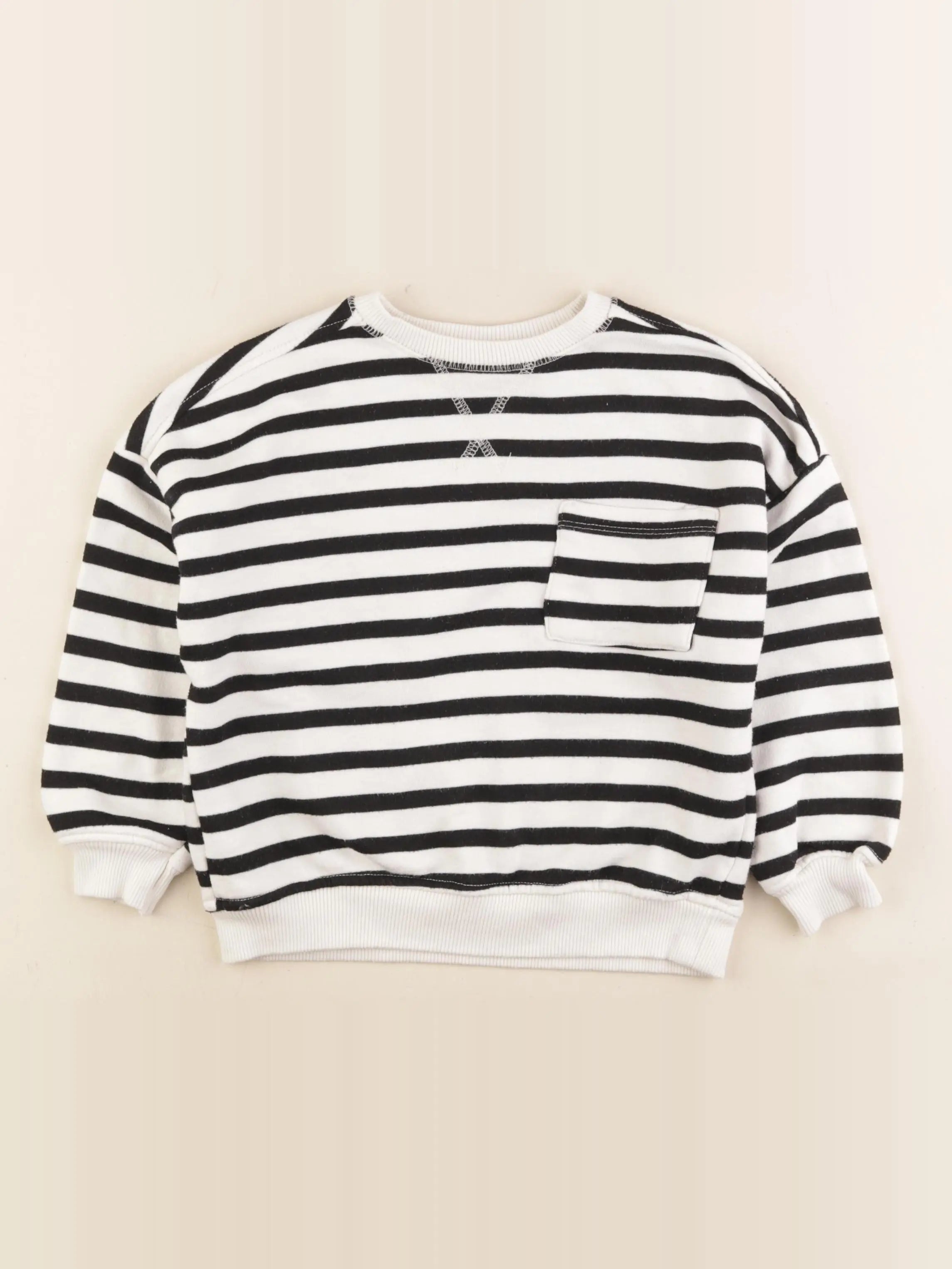 Zara - sweat blanc - 4/5 ans