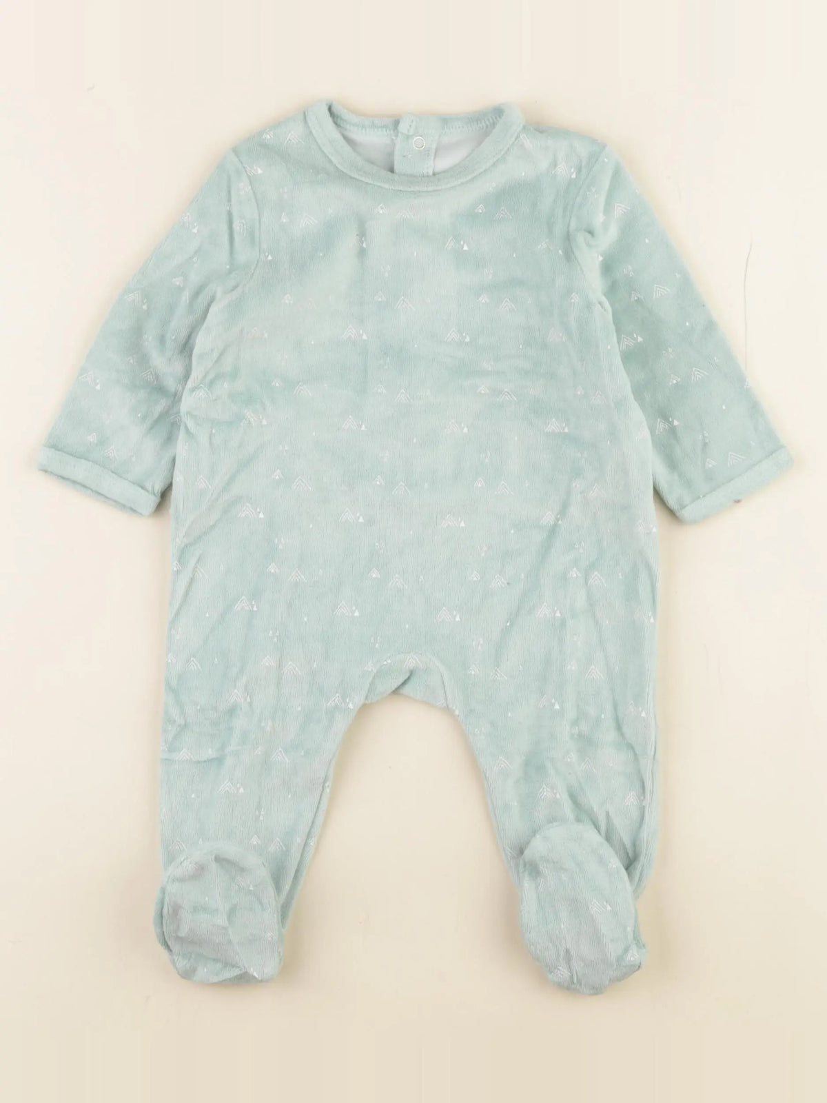 La Redoute - pyjama velours vert - 6 mois