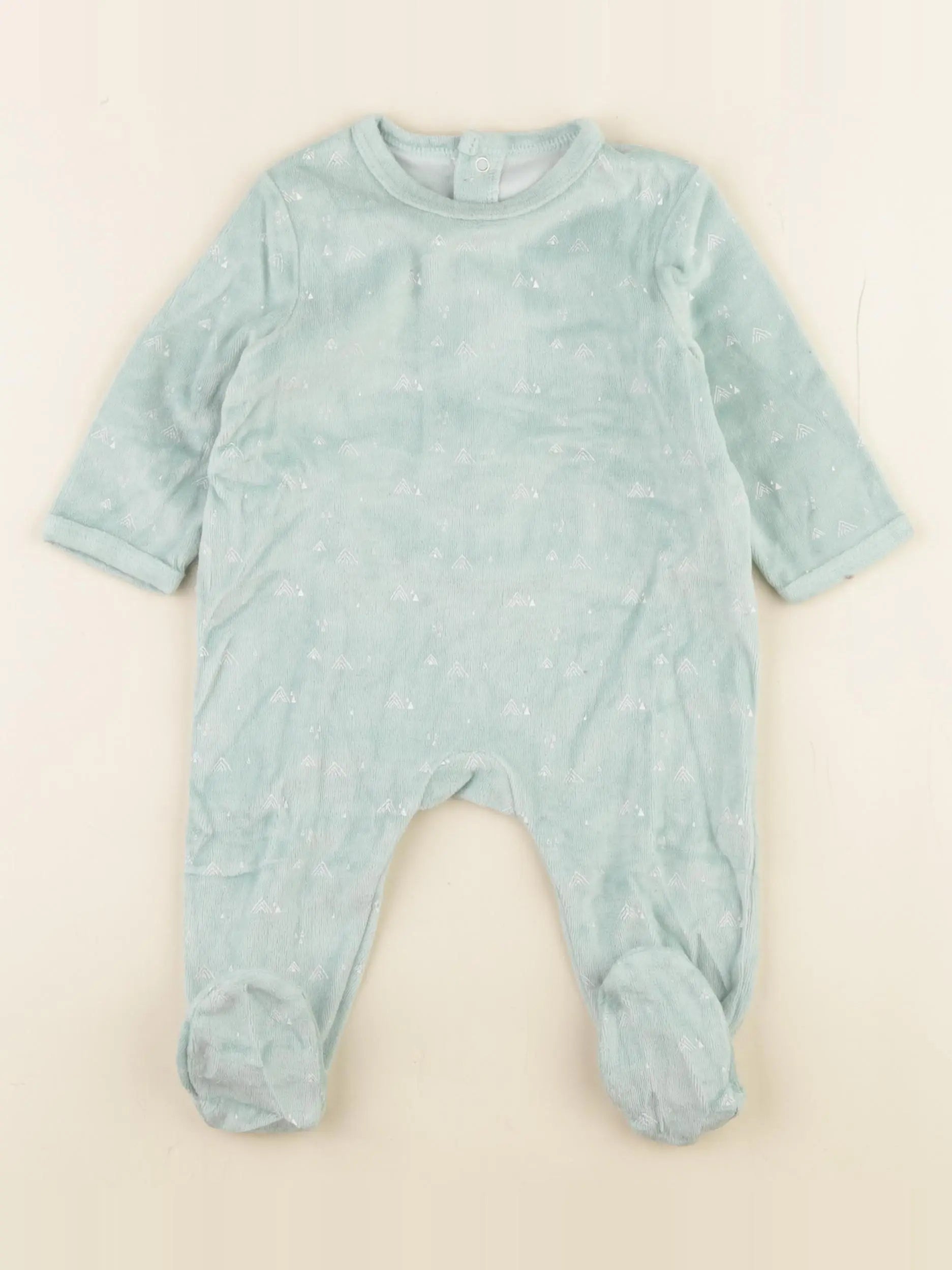 La Redoute - pyjama velours vert - 6 mois