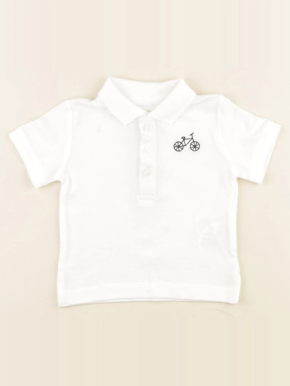 Boutchou - polo blanc - 6 mois