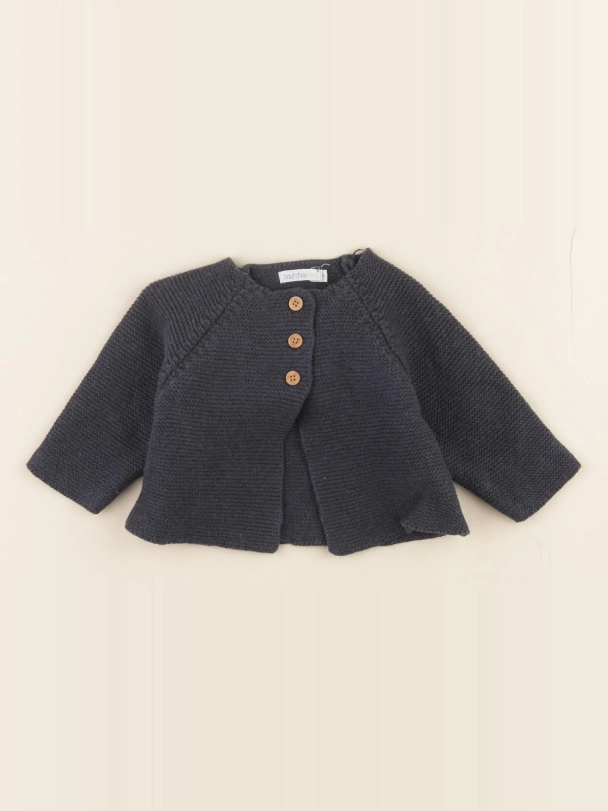 Boutchou - gilet bleu - 1 mois