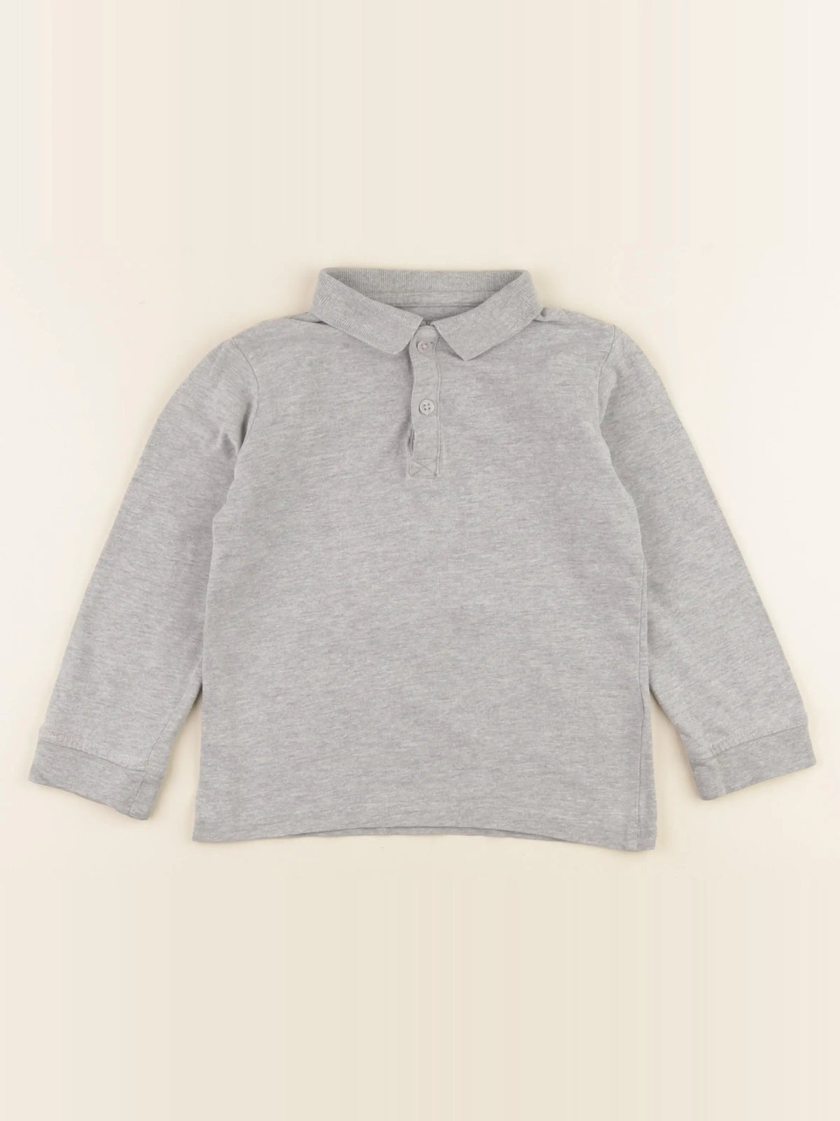 Vertbaudet - polo gris - 5 ans