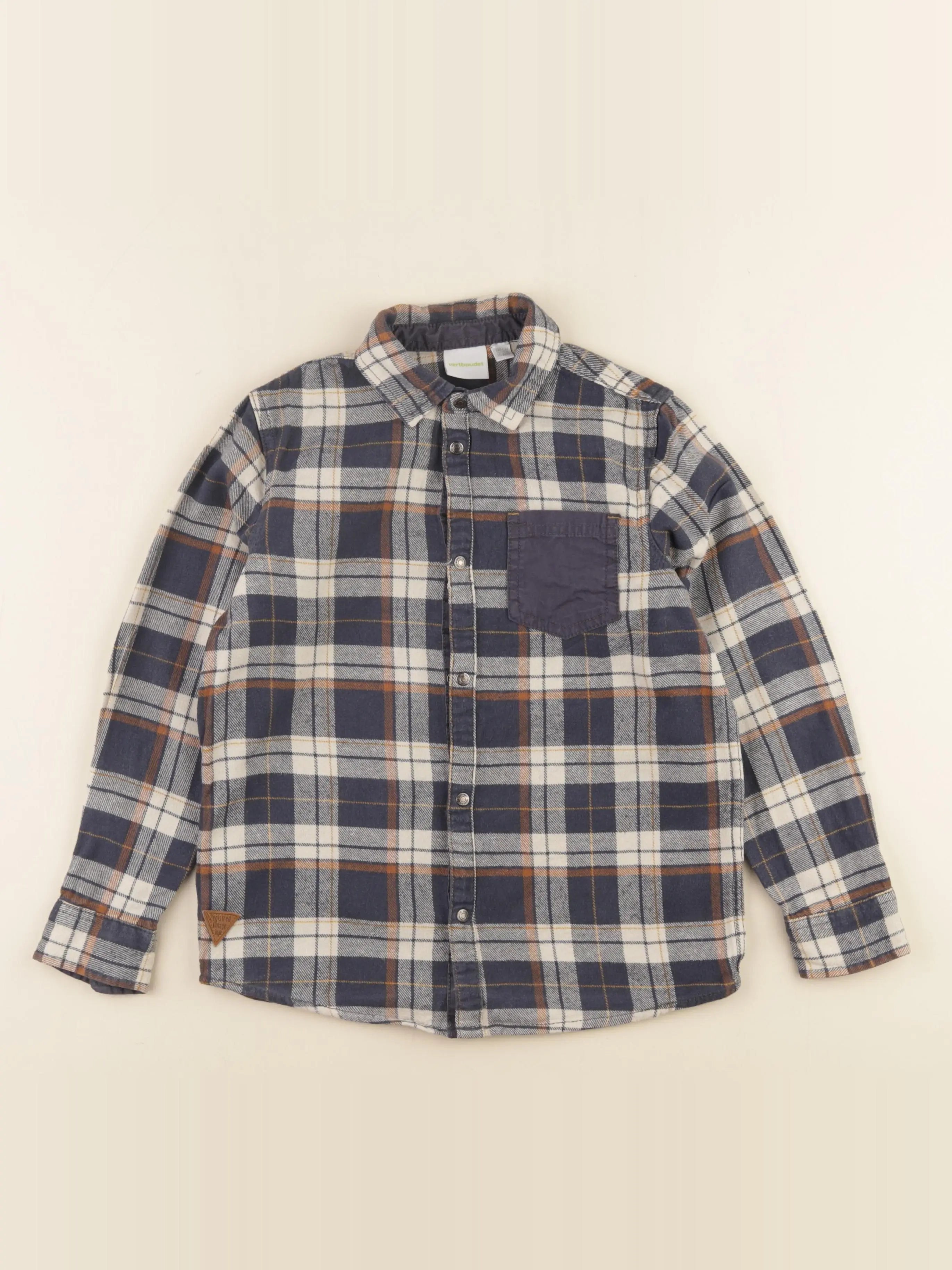 Vertbaudet - chemise multicolore - 10 ans