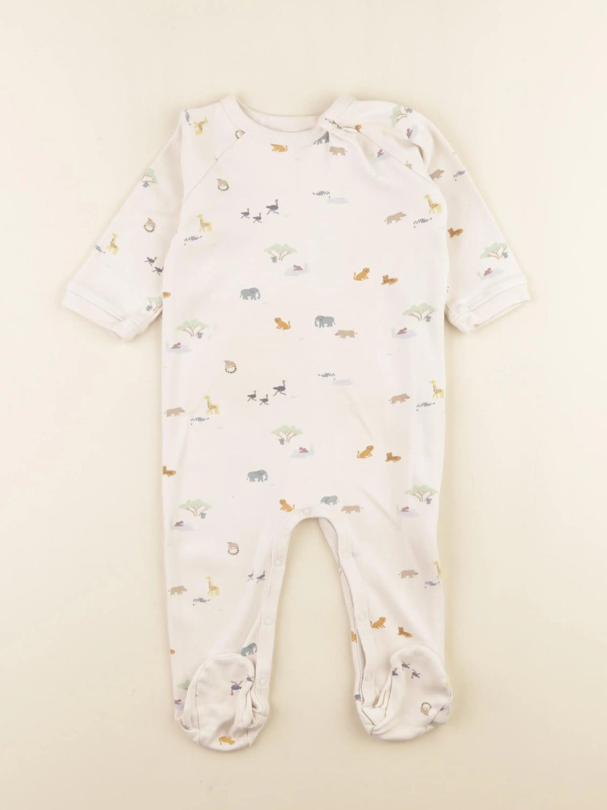 Boutchou - pyjama coton beige - 12 mois