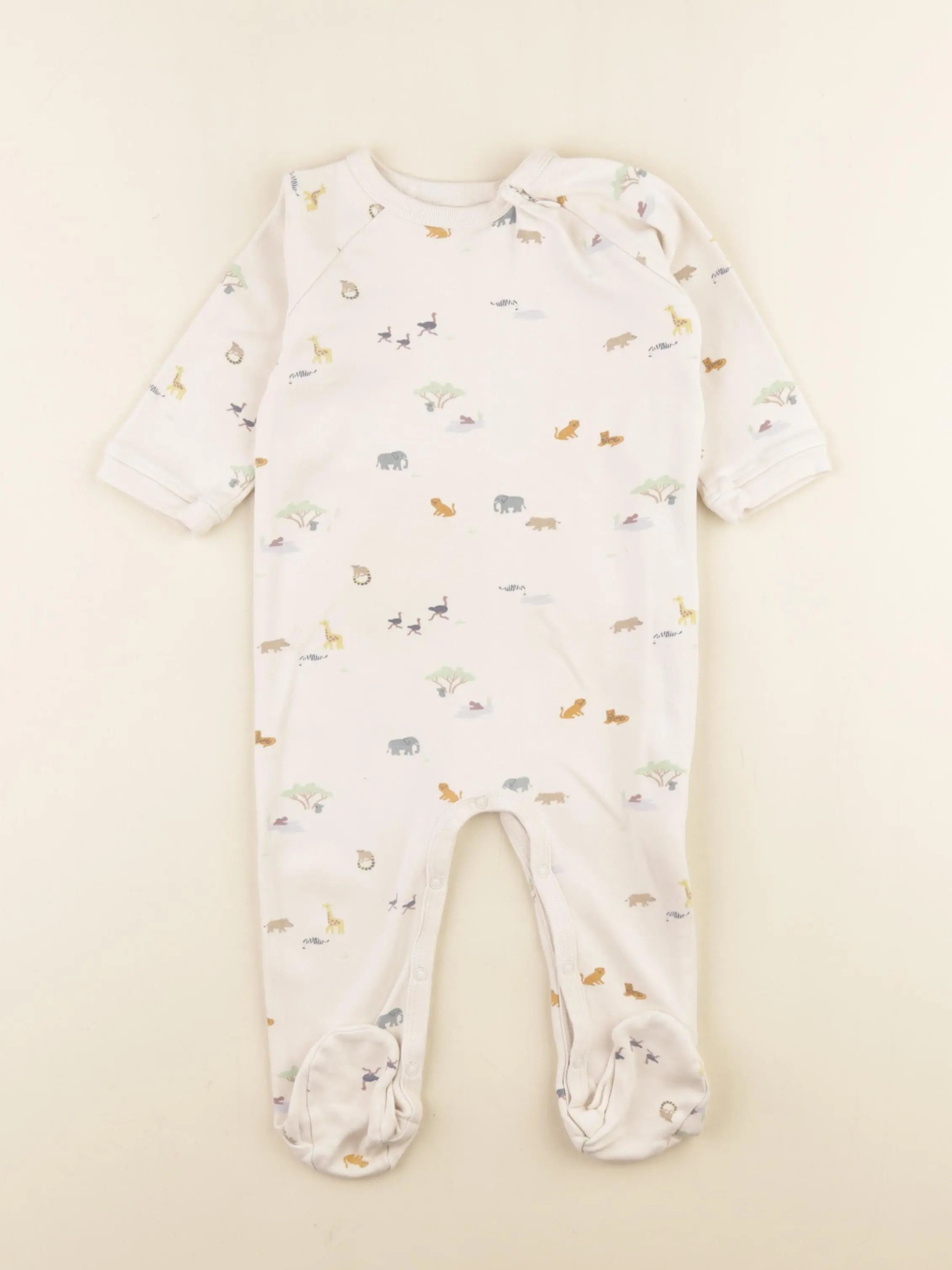 Boutchou - pyjama coton beige - 12 mois