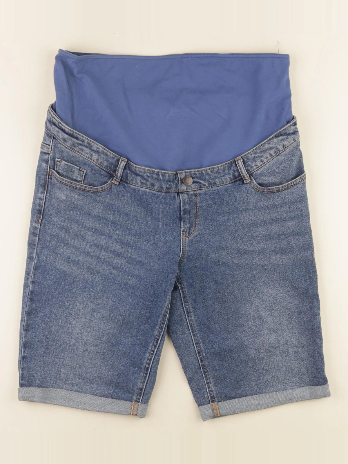 Kiabi - short grossesse bleu - 42