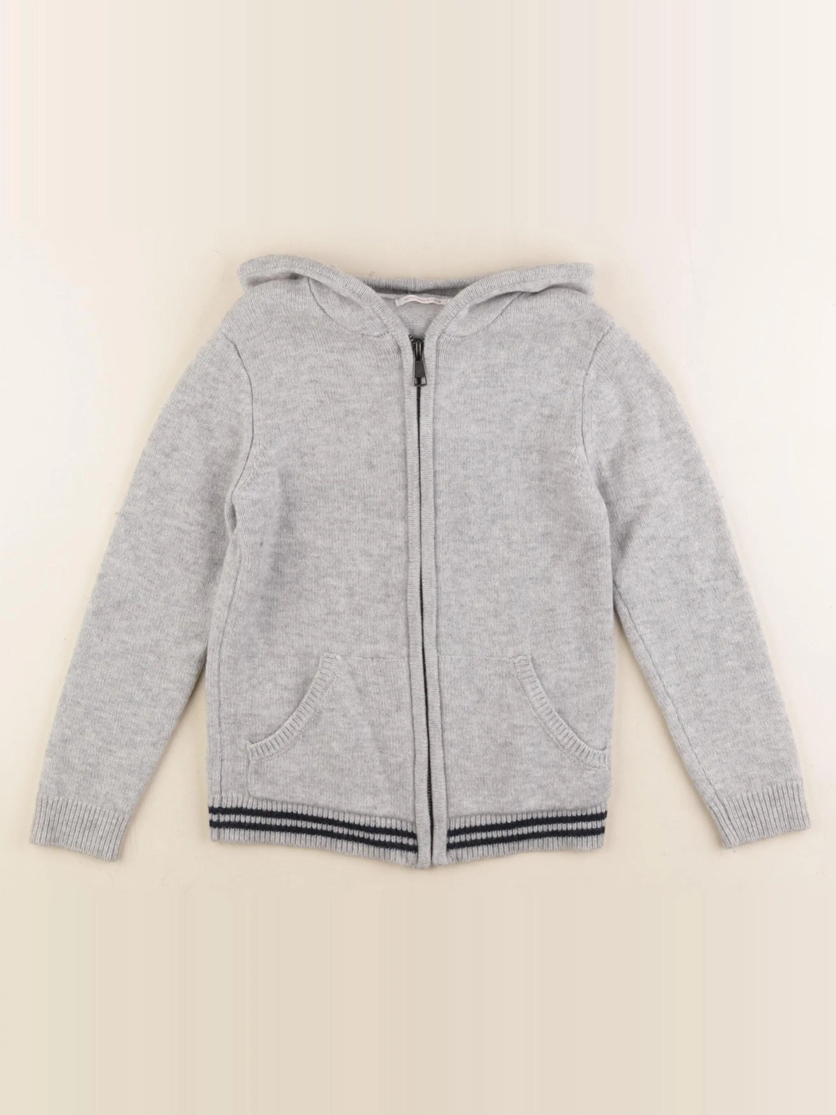 Monoprix - gilet gris - 8 ans