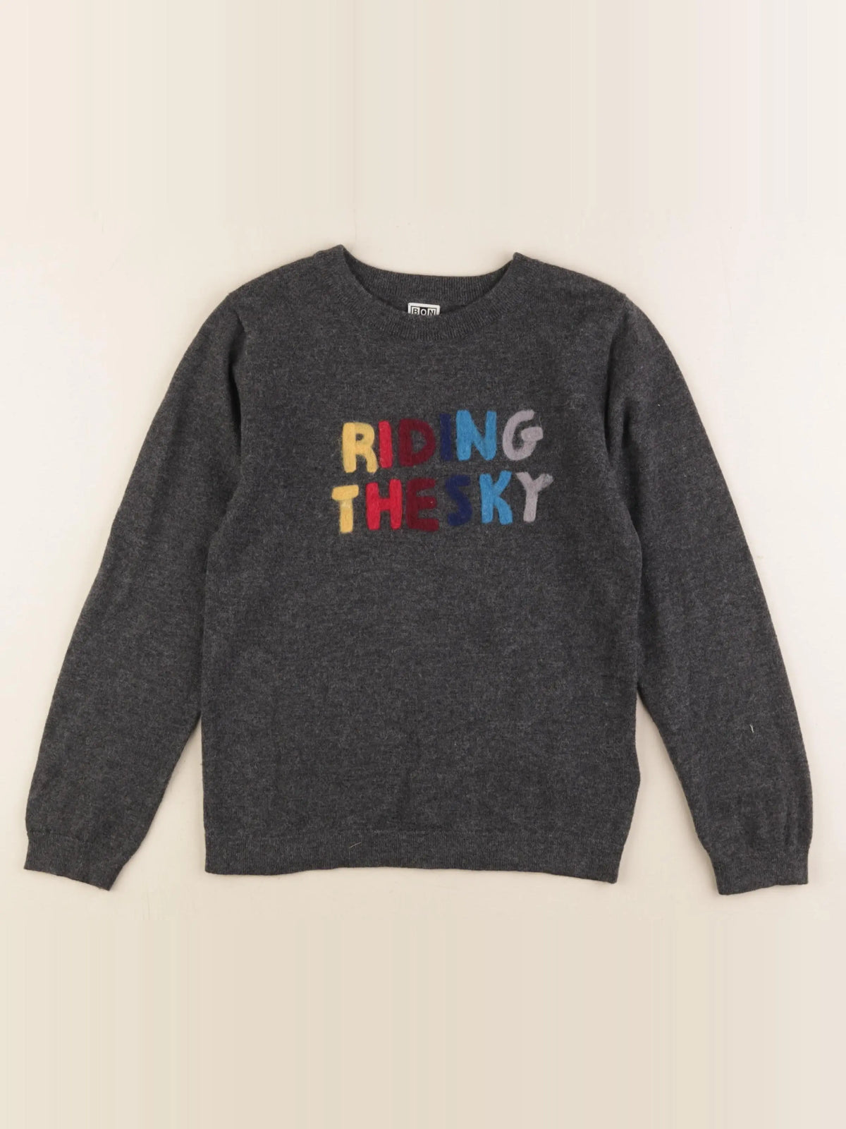 Bonton - pull gris - 10 ans
