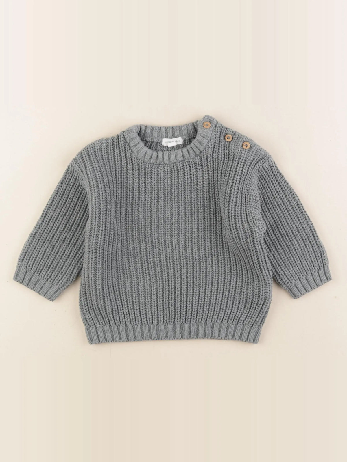 Vertbaudet - pull vert - 12 mois