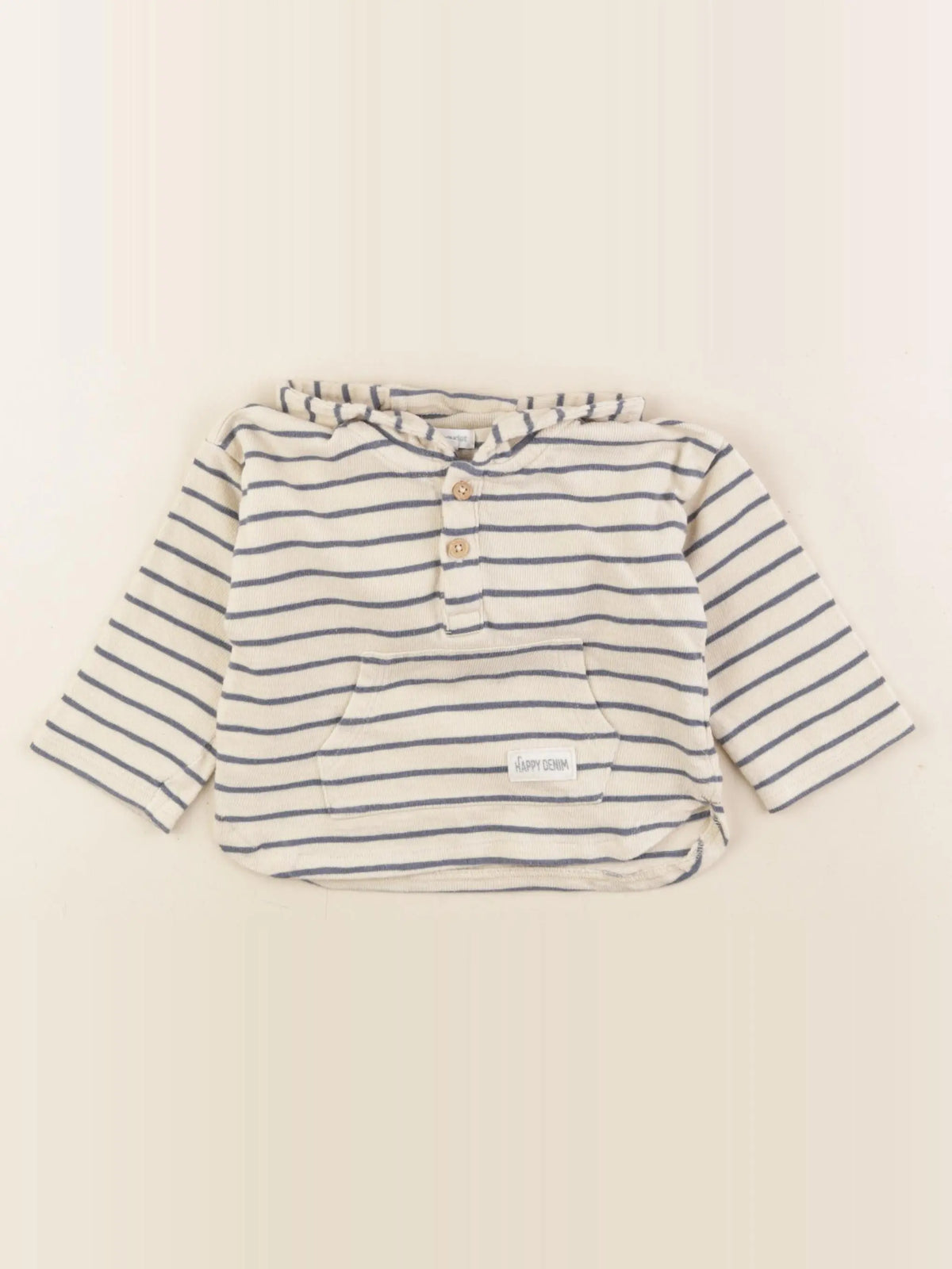 Vertbaudet - tee-shirt beige - 12 mois