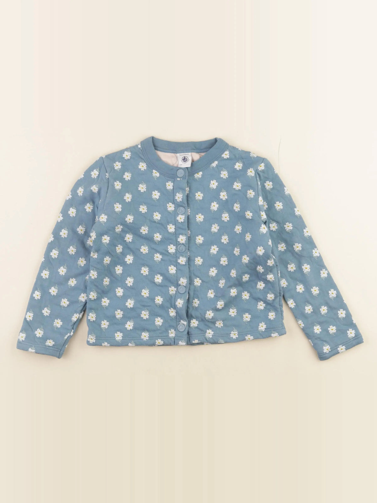 Petit Bateau - sweat bleu - 5 ans