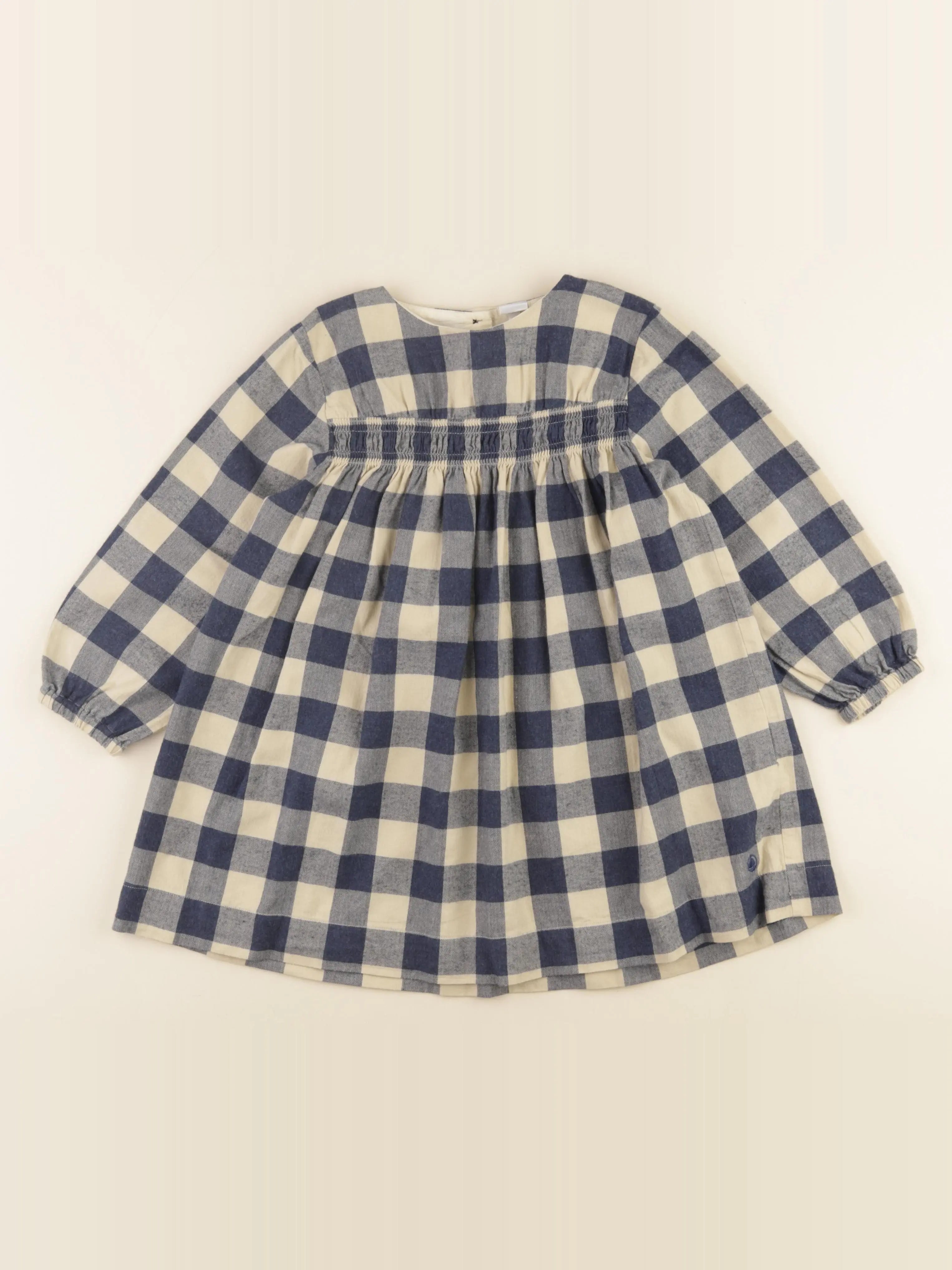Petit Bateau - robe bleu - 5 ans