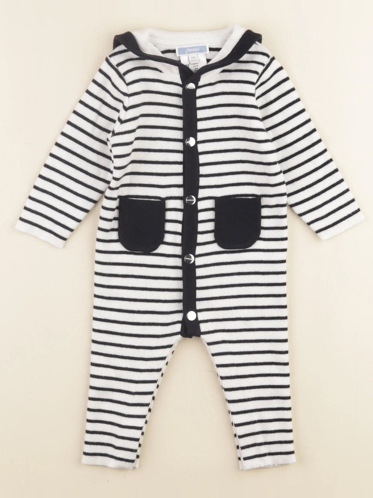 Jacadi - combinaison blanc - 6 mois