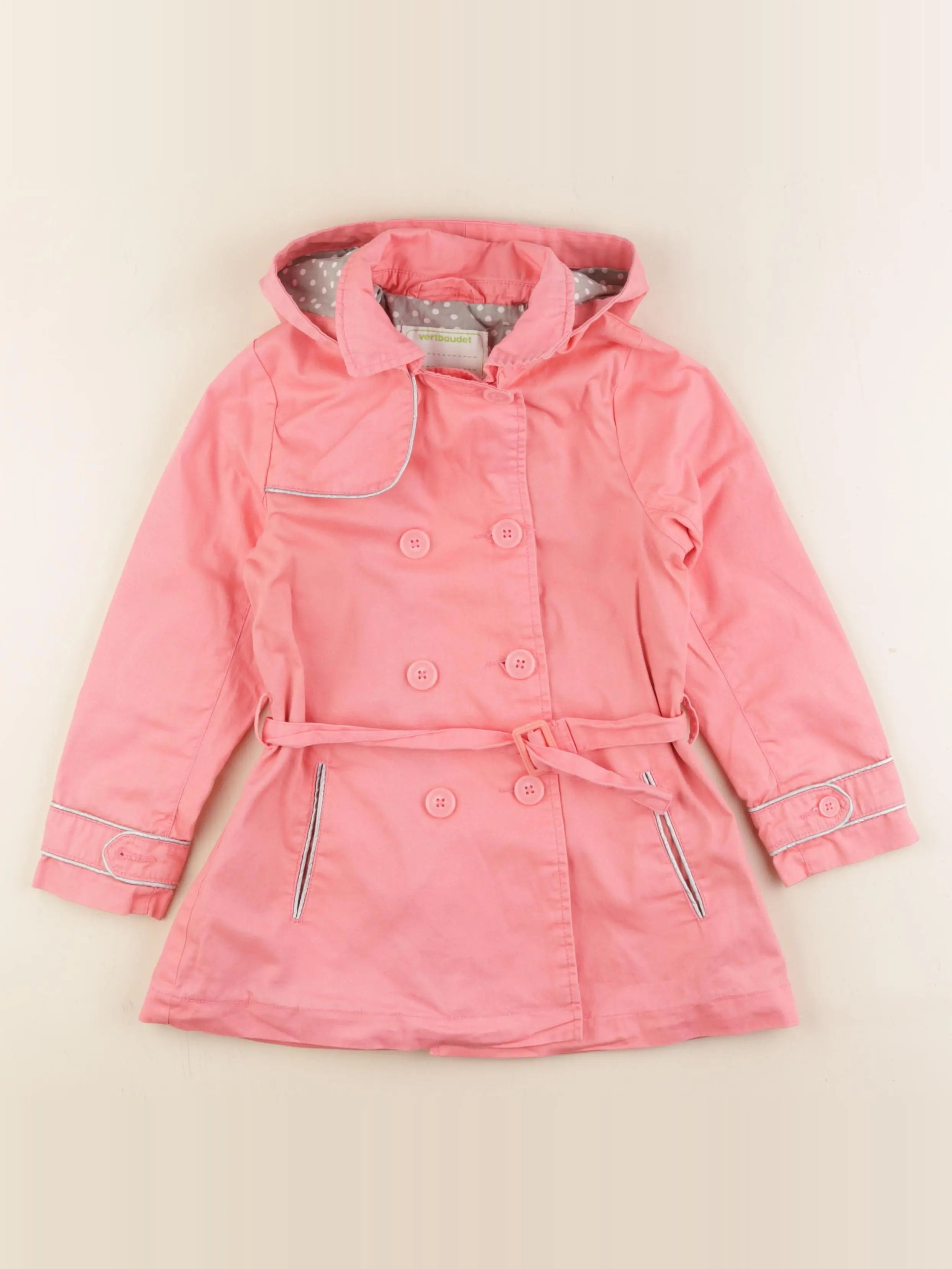 Vertbaudet - imperméable rose - 6 ans