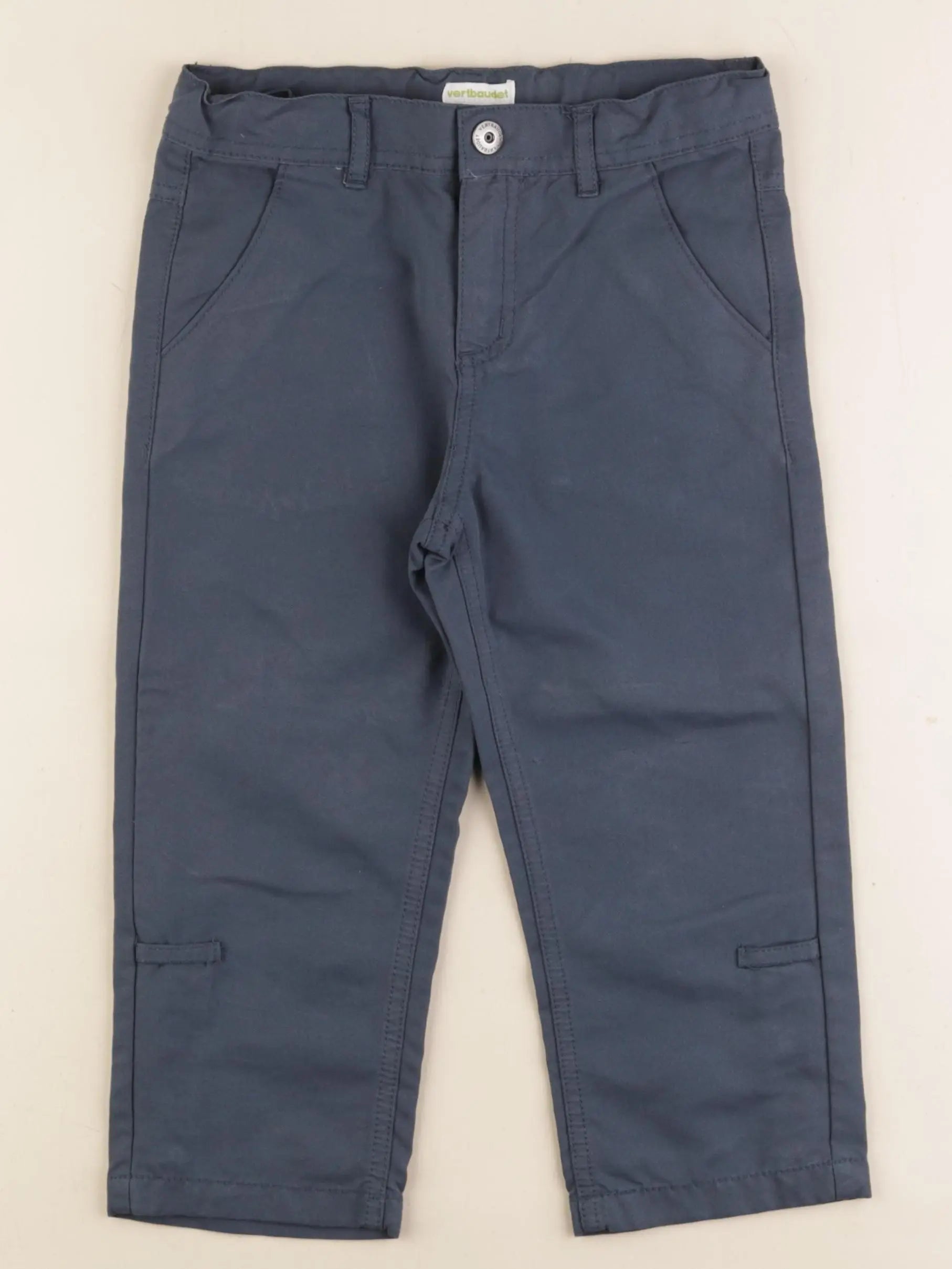 Vertbaudet - pantacourt bleu - 7 ans