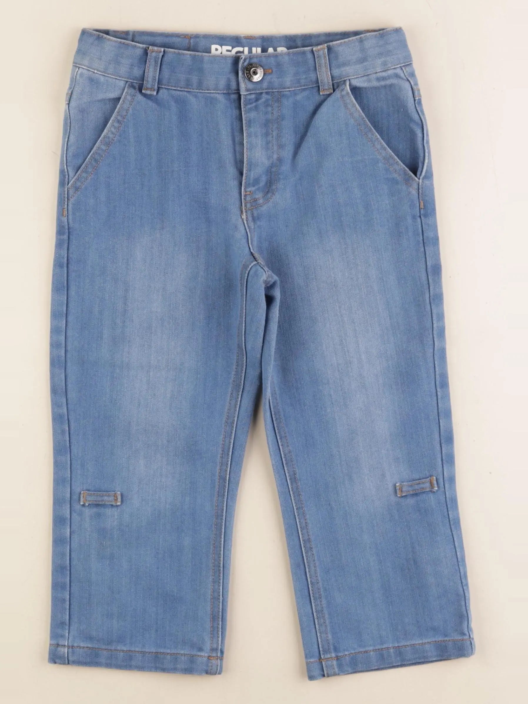 Vertbaudet - pantacourt bleu - 7 ans