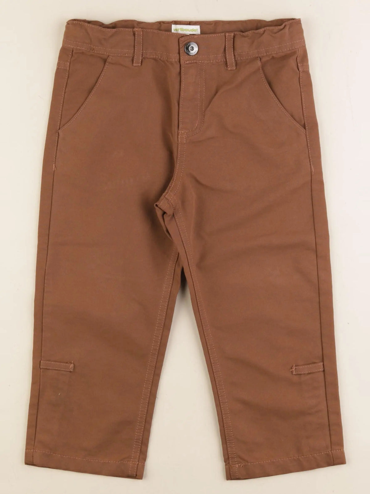 Vertbaudet - pantacourt marron - 7 ans