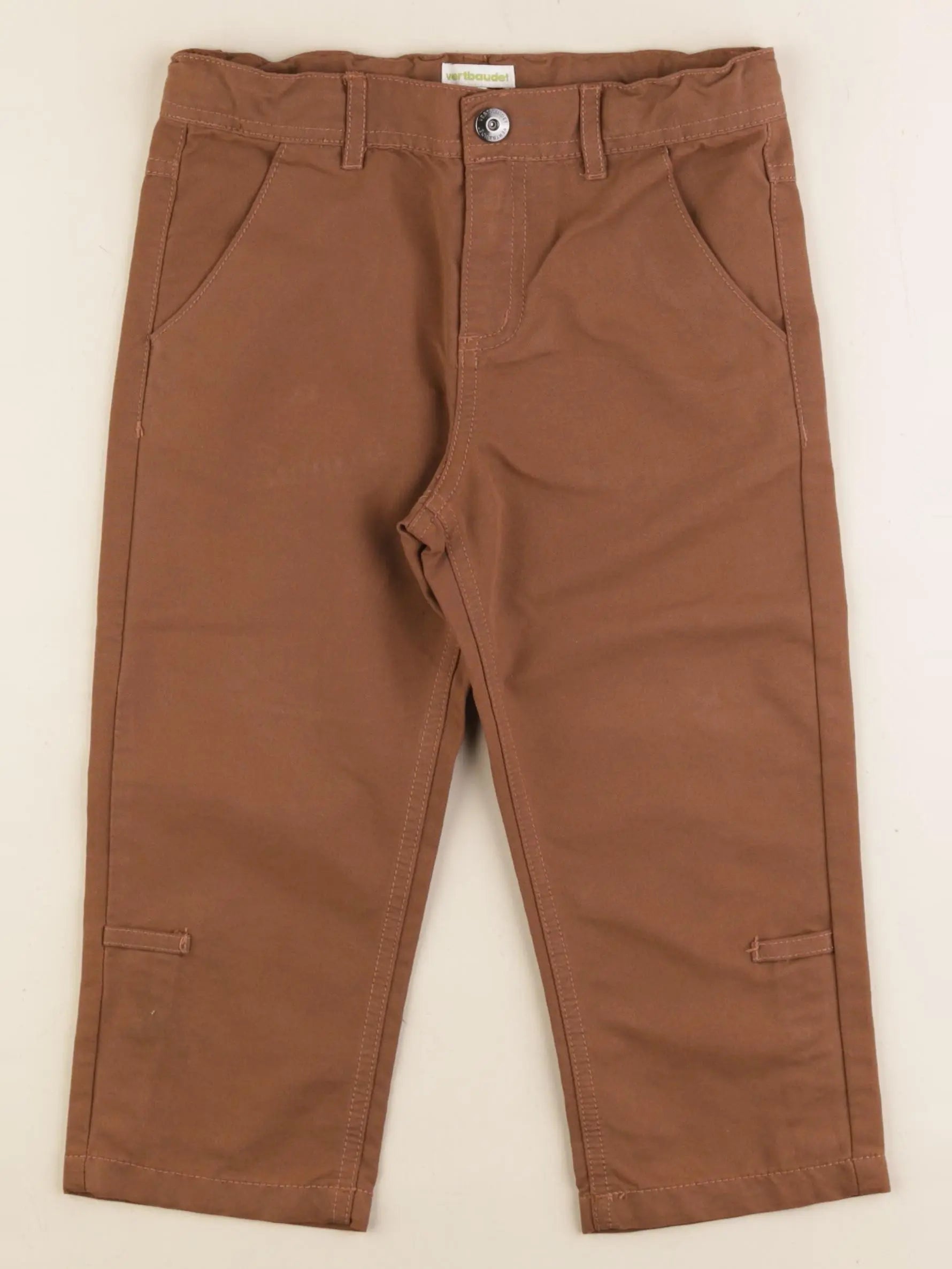 Vertbaudet - pantacourt marron - 7 ans