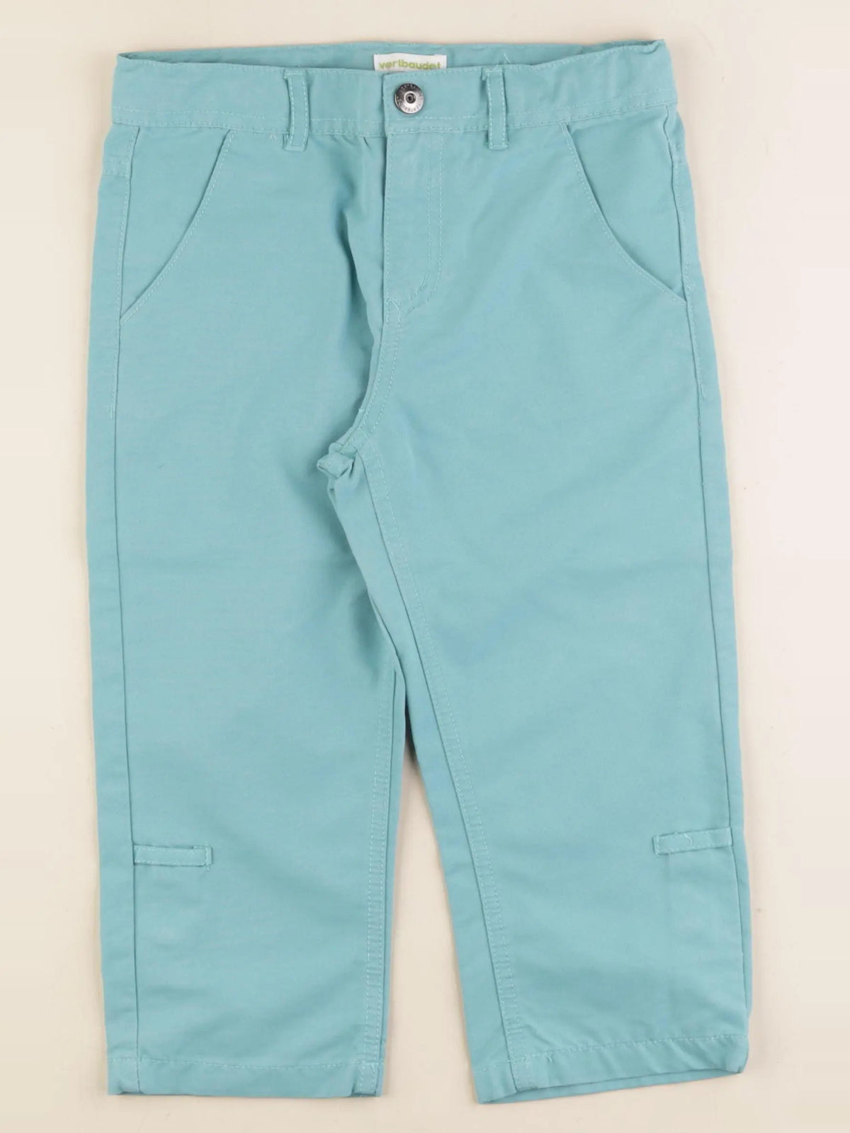 Vertbaudet - pantacourt bleu - 7 ans