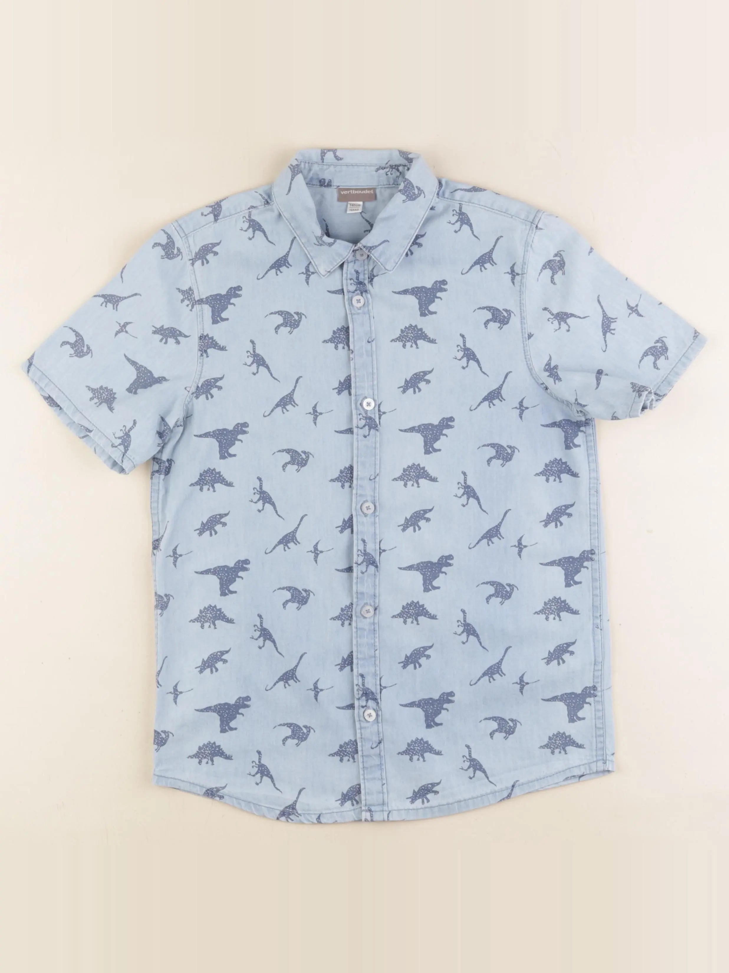 Vertbaudet - chemise bleu - 10 ans