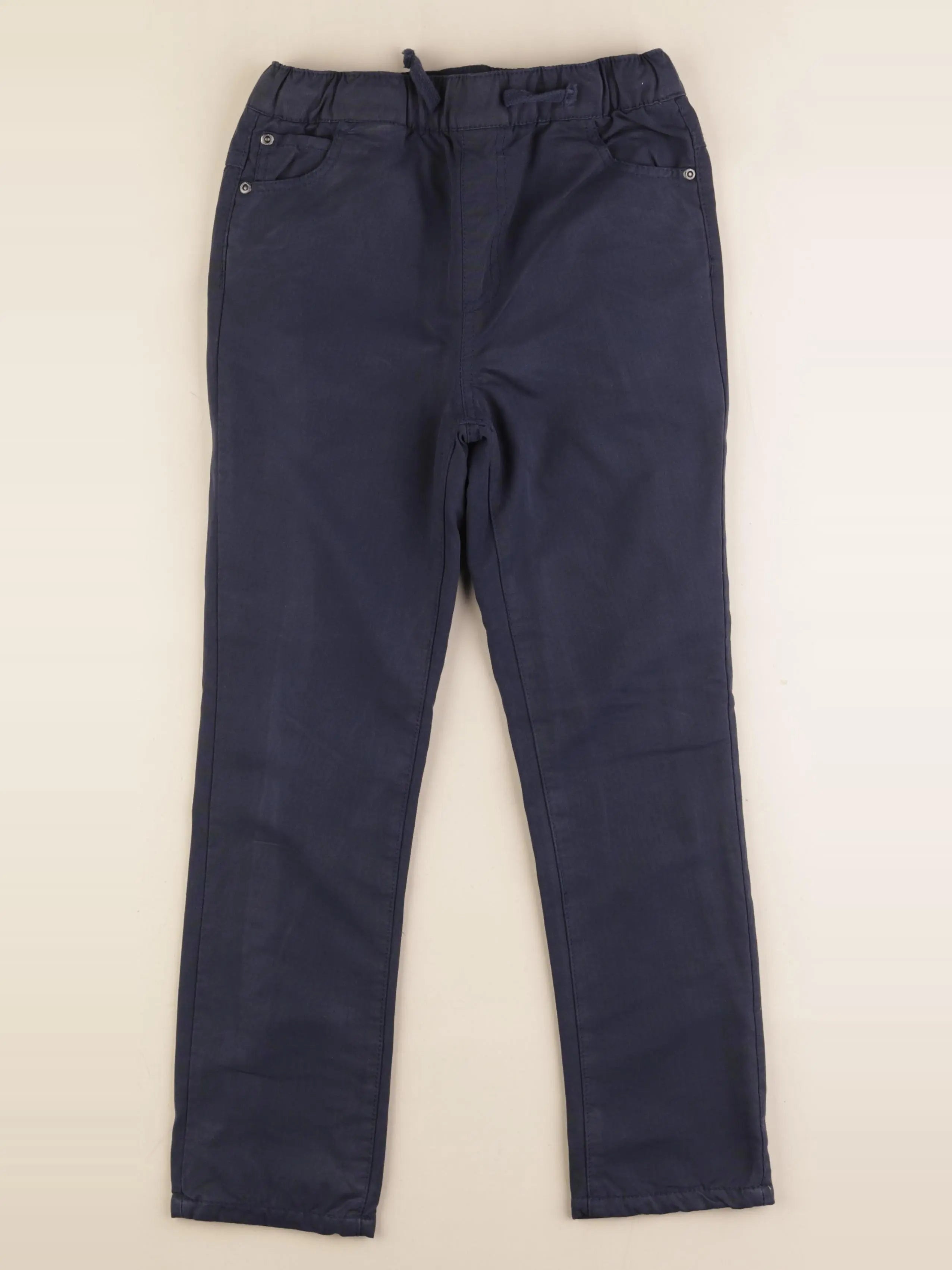 Vertbaudet - pantalon doublé bleu - 9 ans