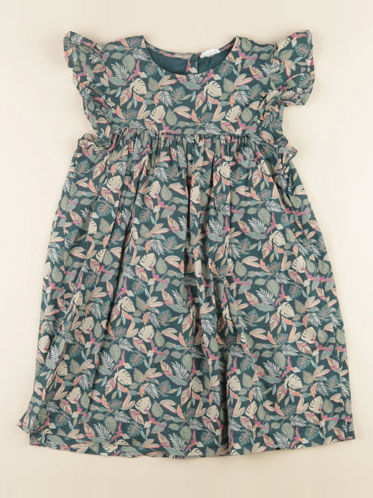 Vertbaudet - robe vert - 9 ans