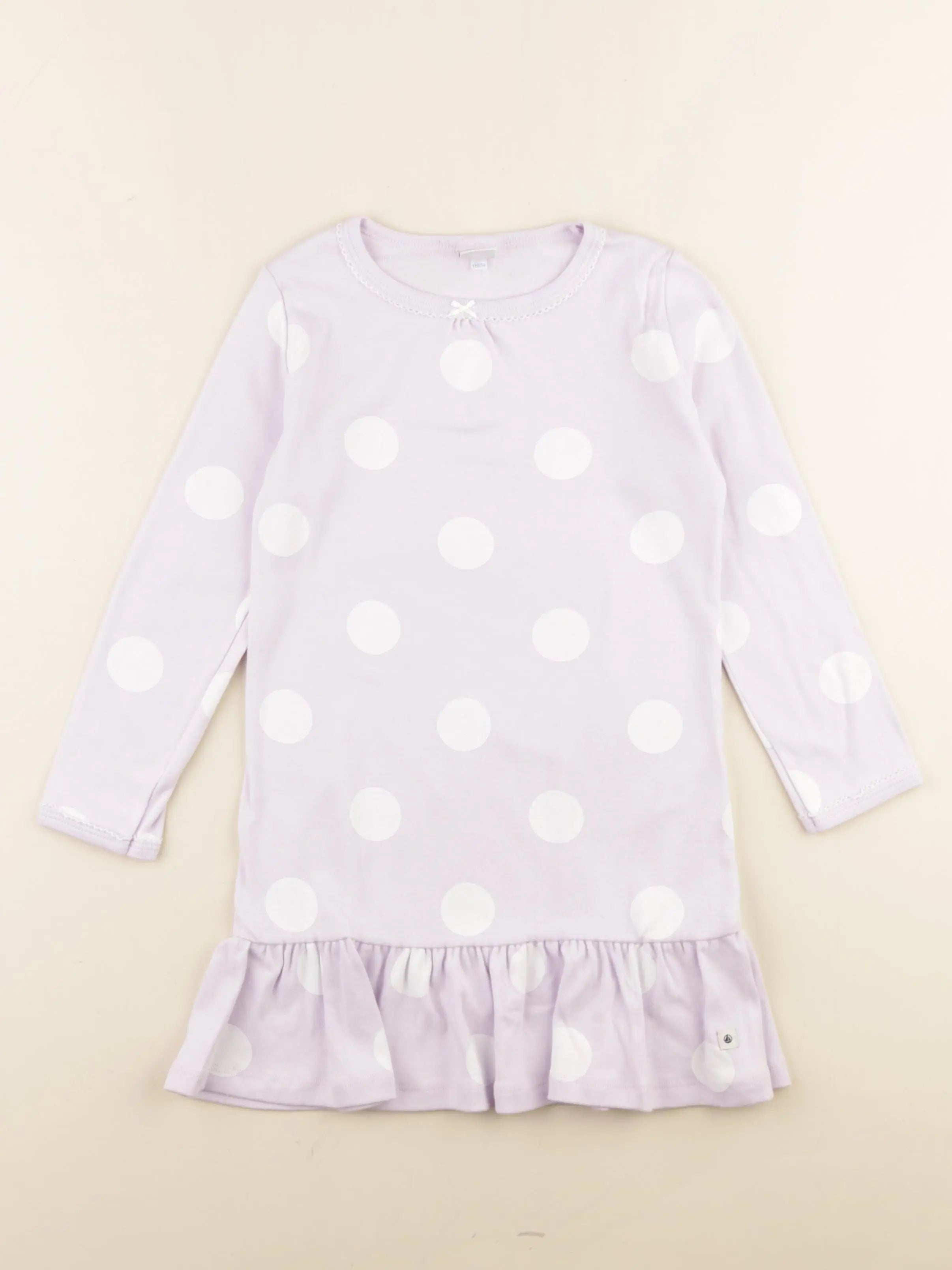 Petit Bateau - chemise de nuit coton violet - 4 ans
