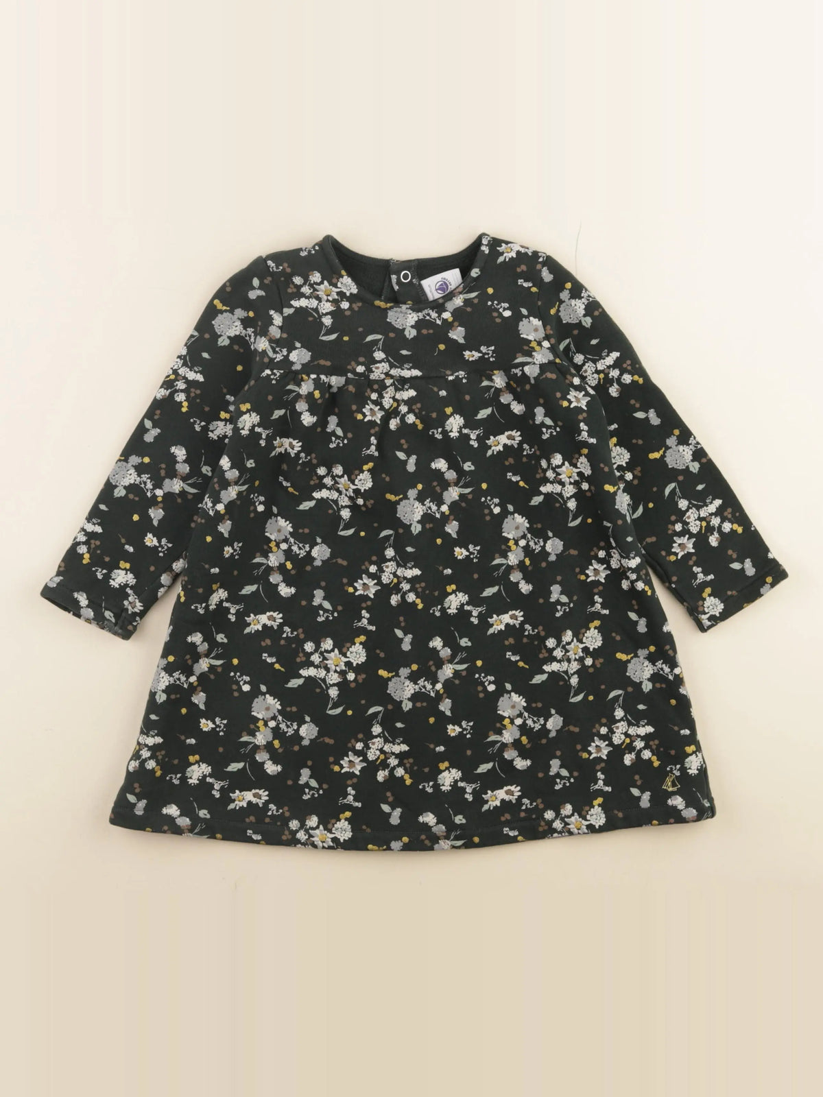 Petit Bateau - robe vert - 36 mois