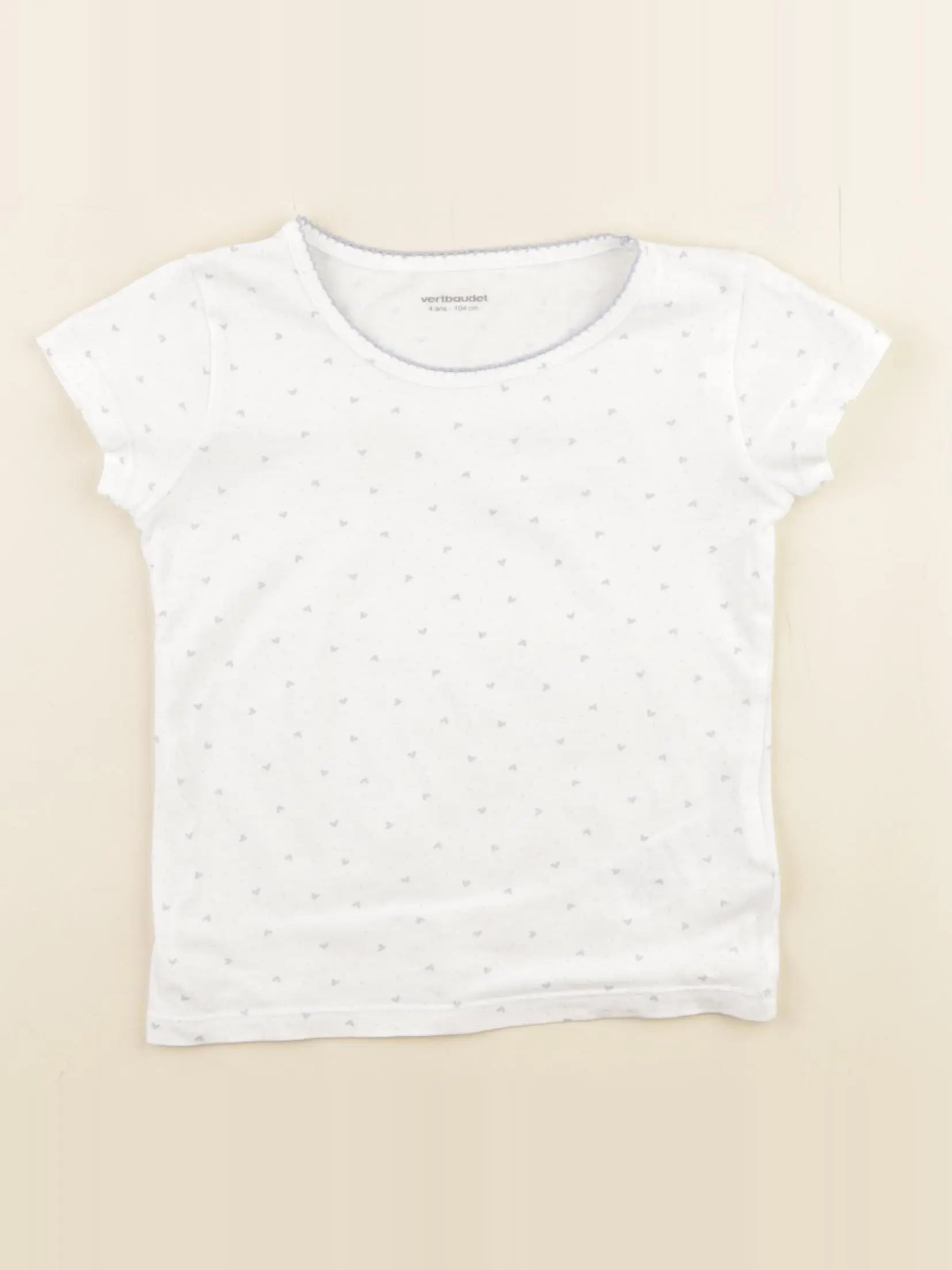 Vertbaudet - maillot de corps bleu - 4 ans