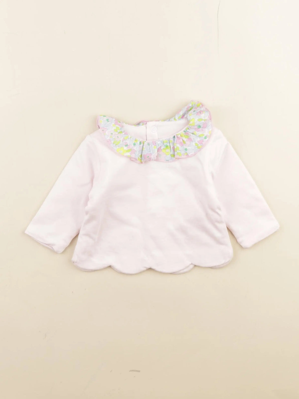 Jacadi - tee-shirt liberty rose - 3 mois