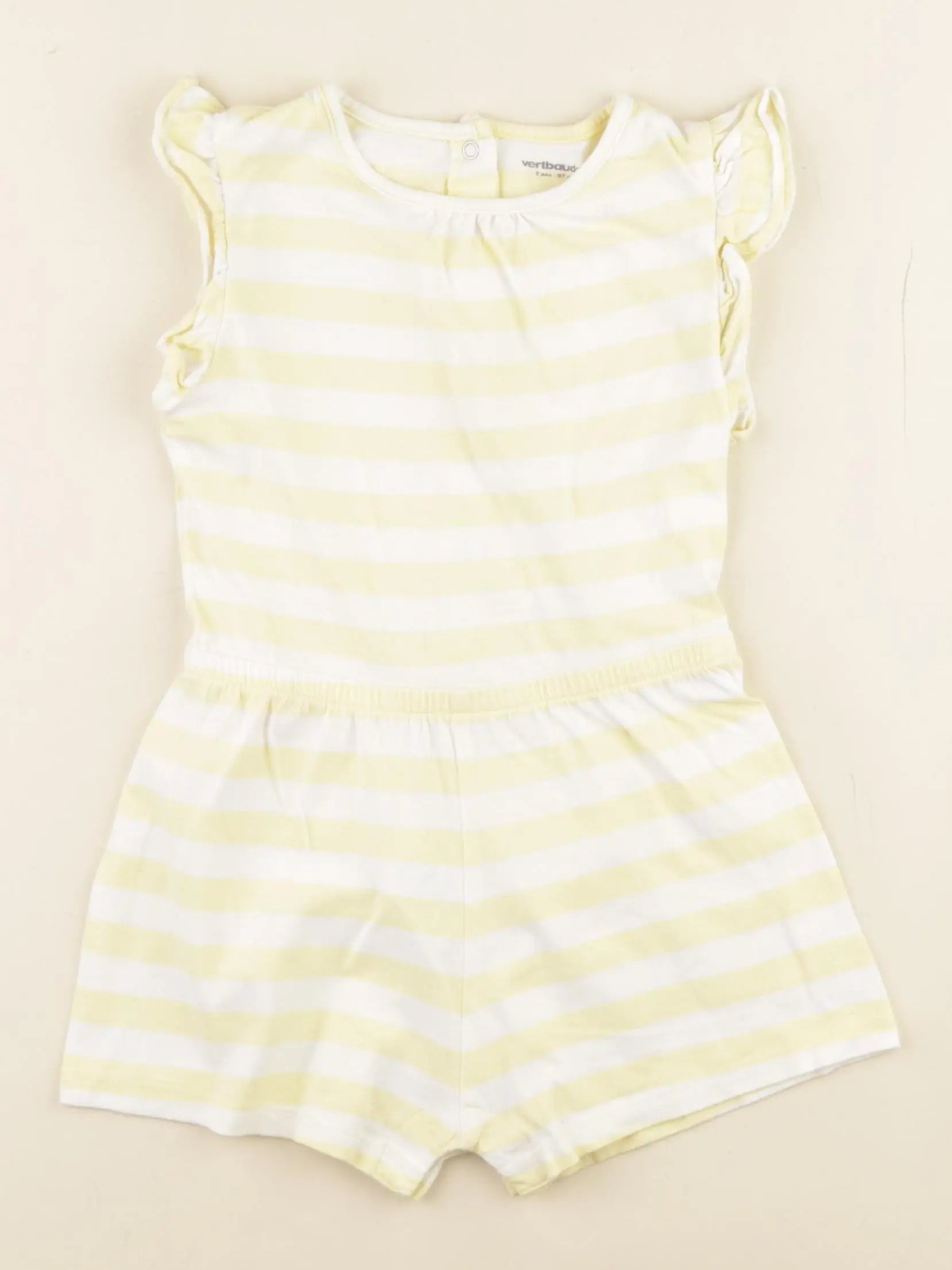Vertbaudet - combinaison jaune - 3 ans