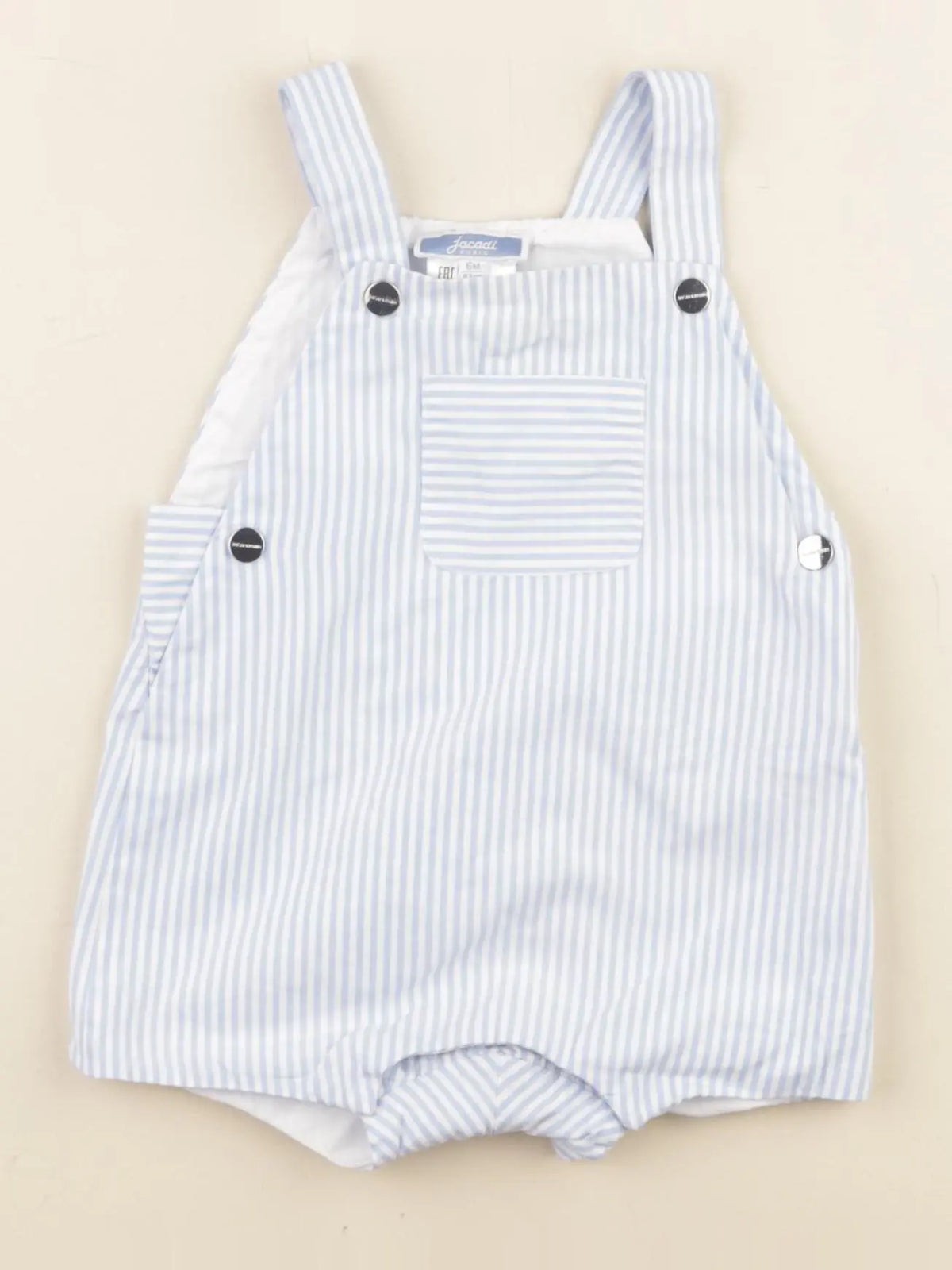 Jacadi - salopette bleu - 6 mois