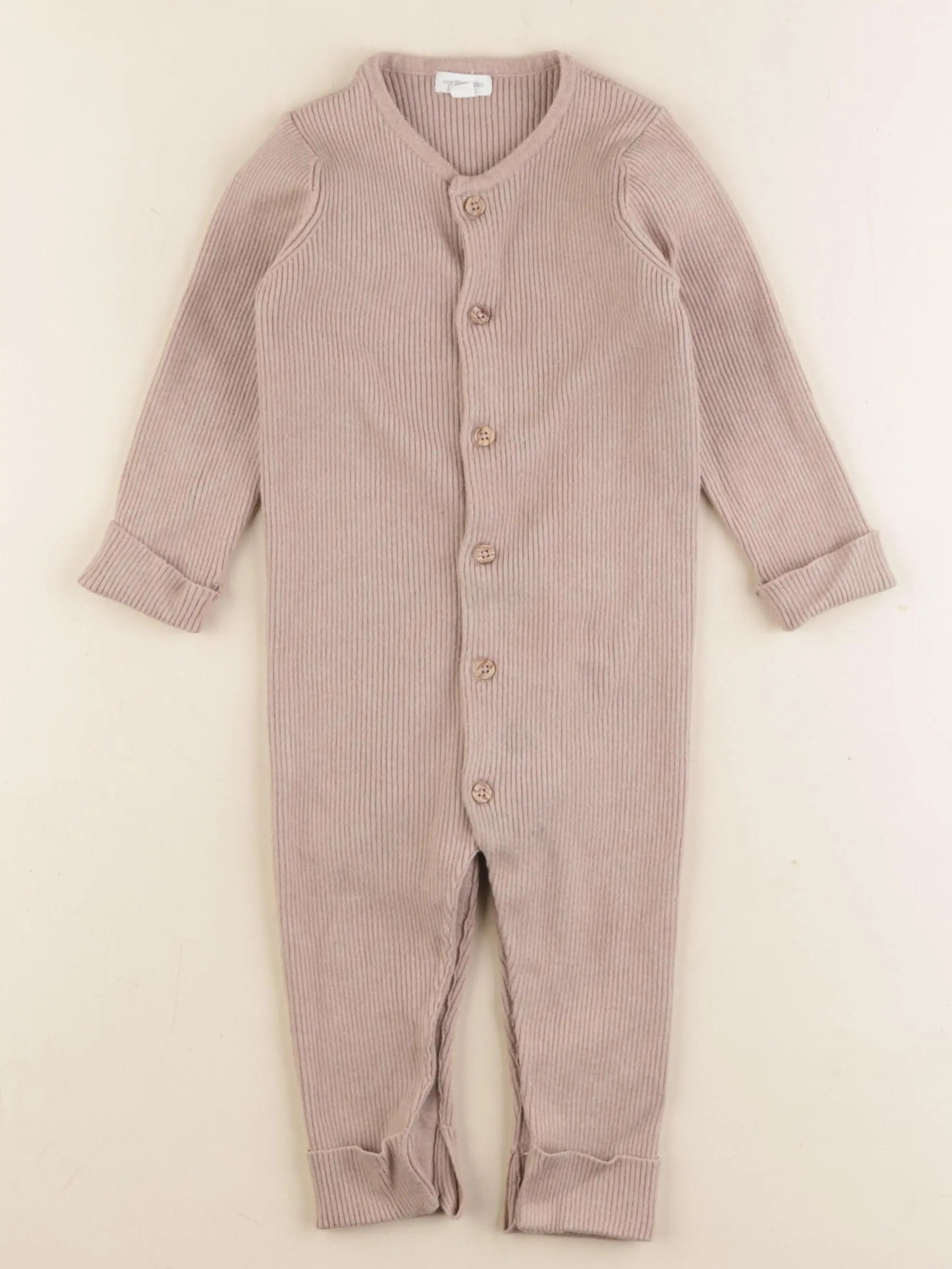 Vertbaudet - combinaison marron - 18 mois