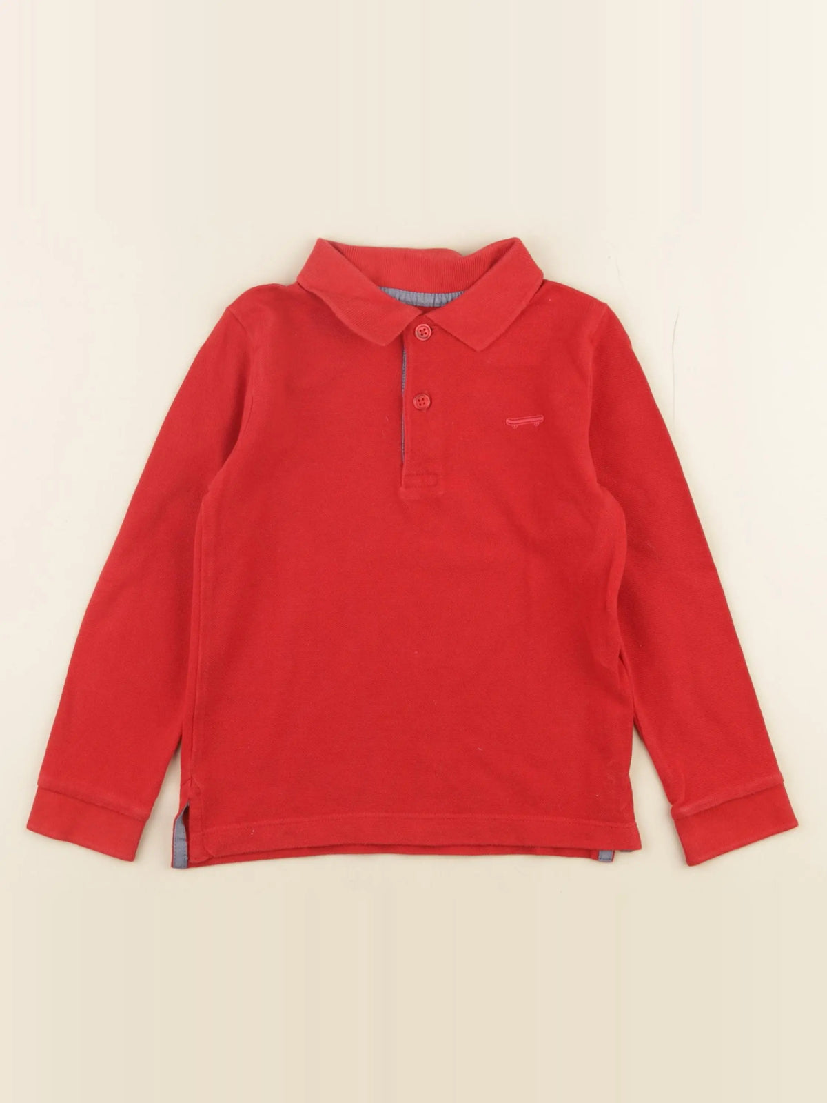 Monoprix - polo rouge - 5 ans